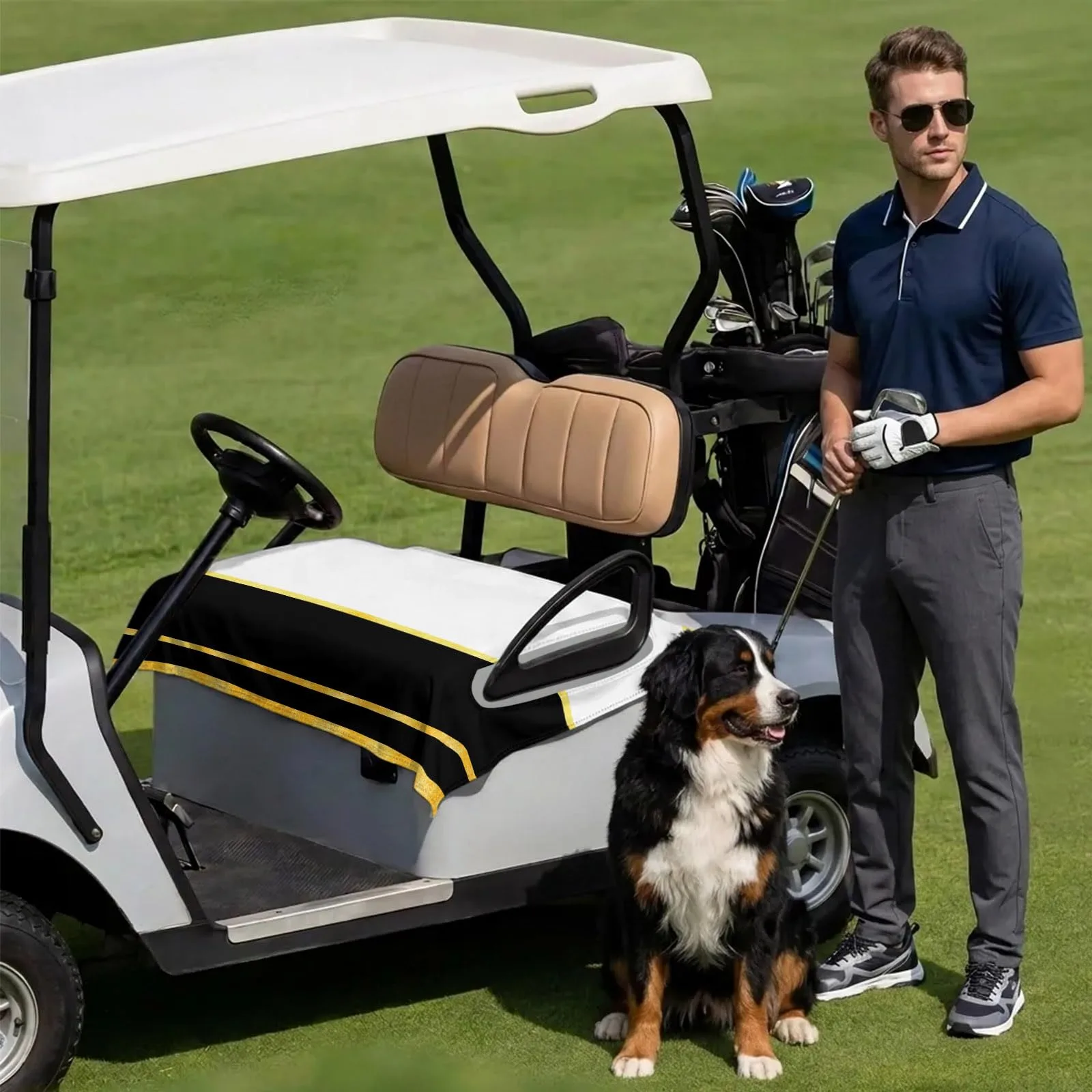 DecorLovee Golf Cart Seat Cover Towel, 51 x 31 Inch image 3