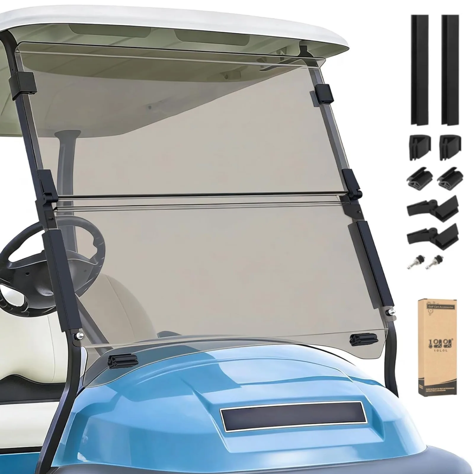 10L0L Club Car Precedent Fold-Down Windshield