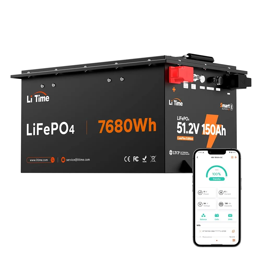 LiTime 48V 150Ah Lithium Golf Cart Battery Kit