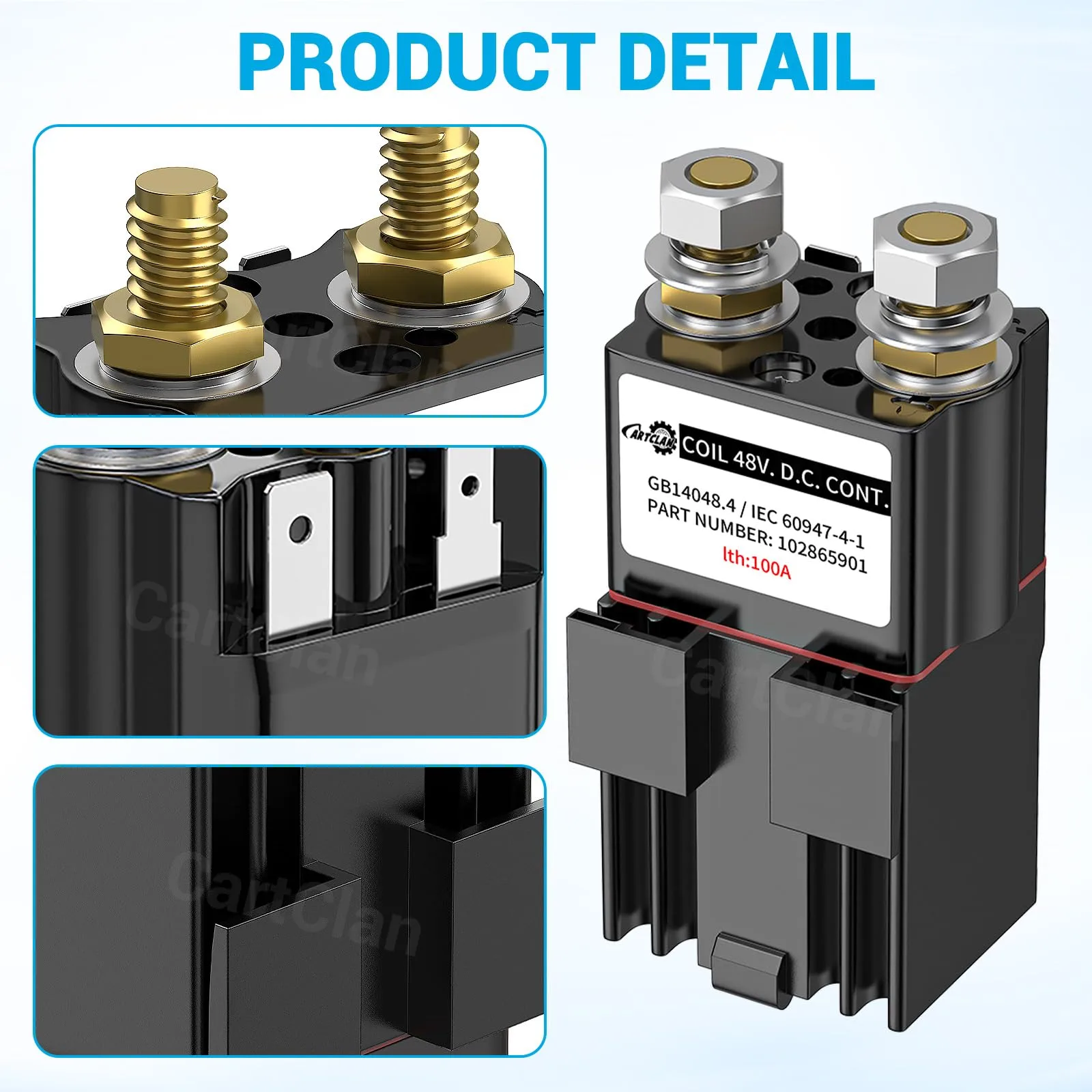 CartClan 48V Solenoid for Club Car DS, Precedent & Tempo image 4