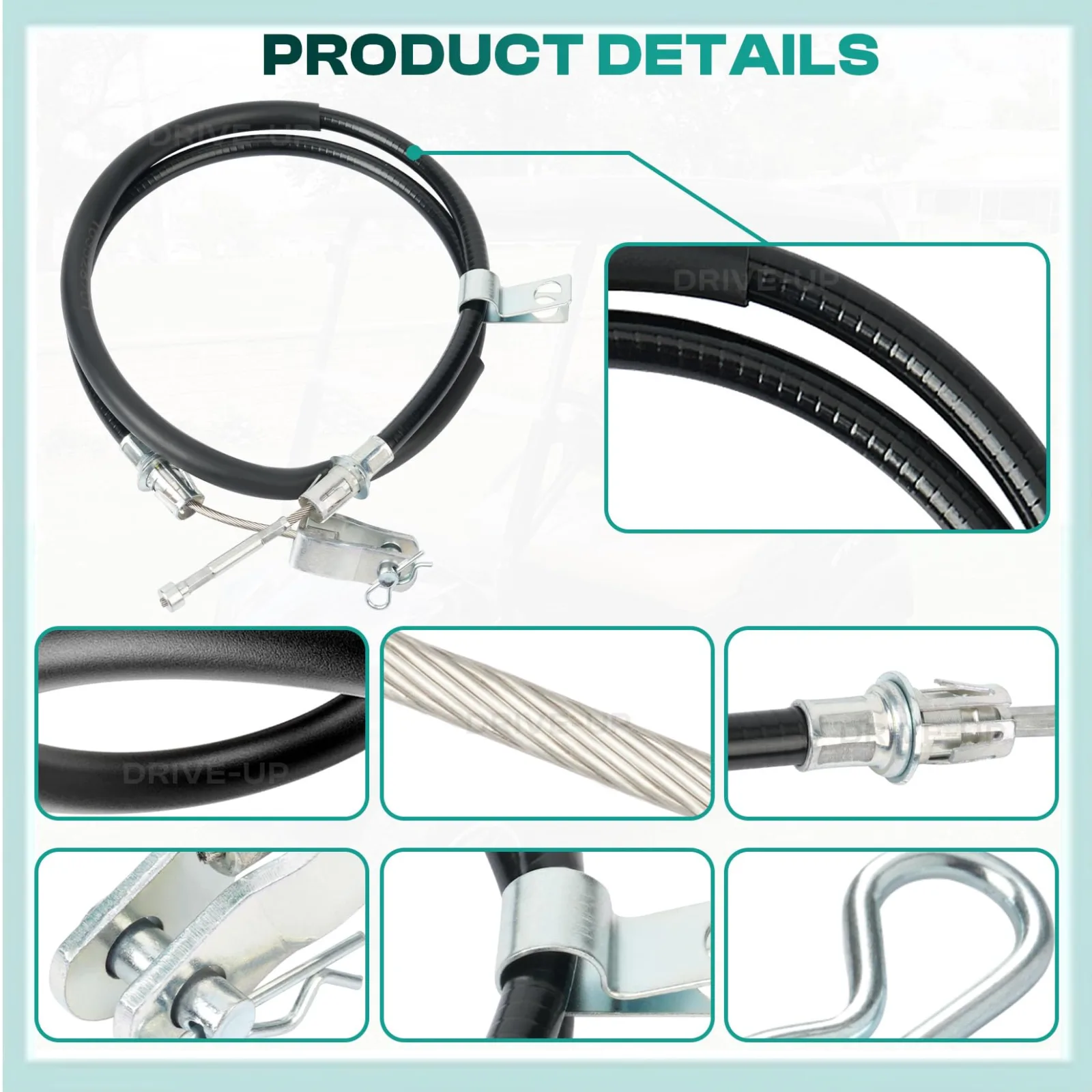 DRIVE UP Brake Cables for Club Car Precedent, DU00059 image 3