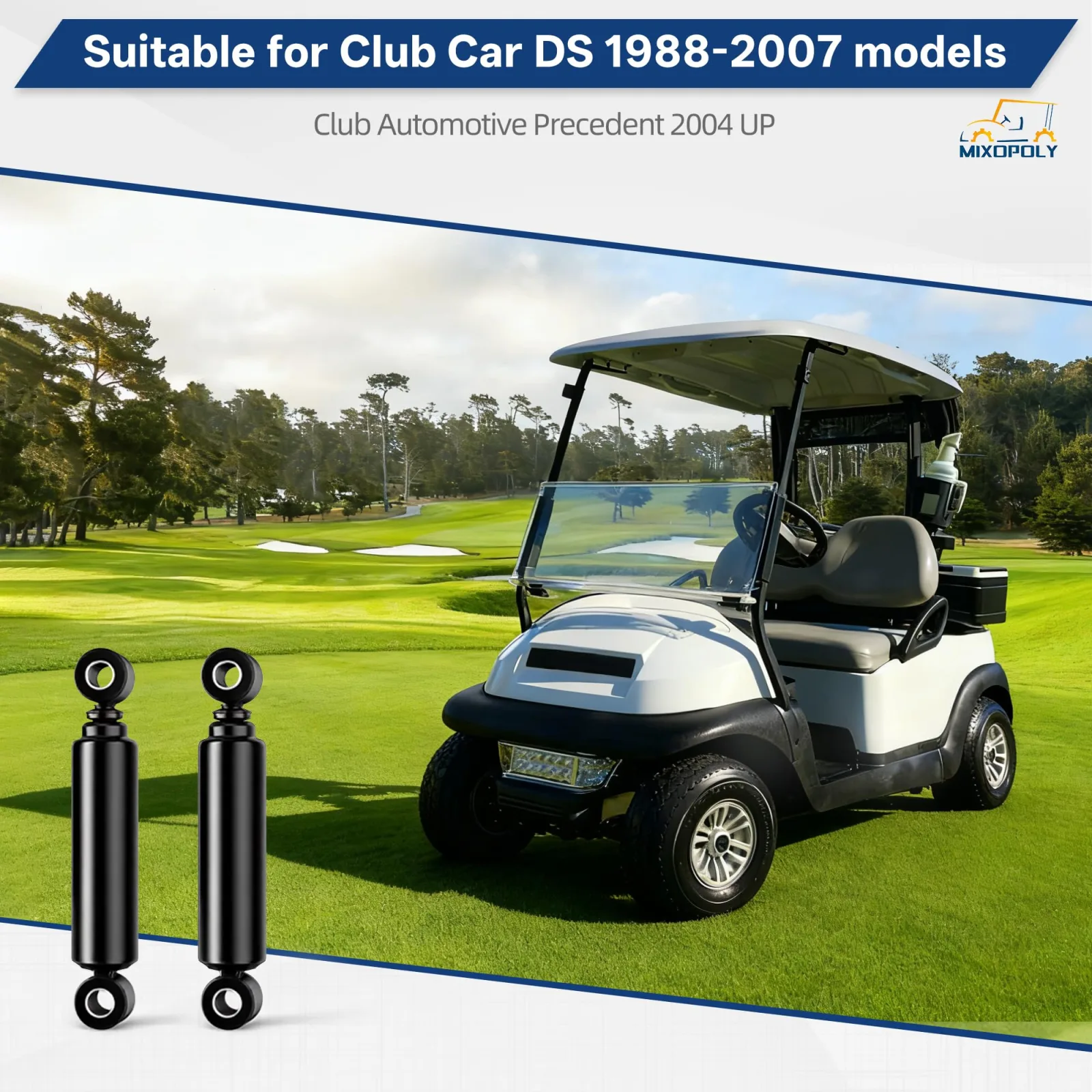 MIXOPOLY Front Shocks for Club Car Precedent, Onward & Tempo image 2