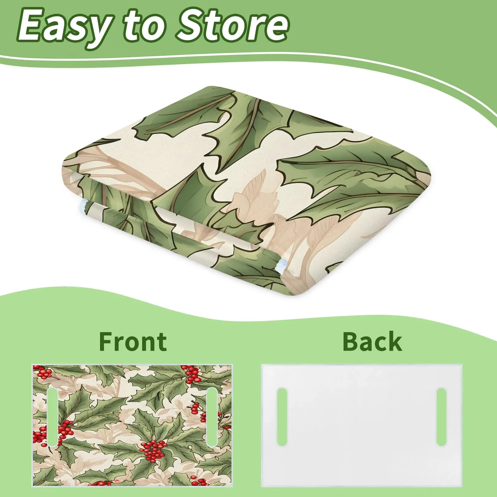 Tiveruda Xmas Berries Golf Cart Seat Cover — 51 x 31 in image 4