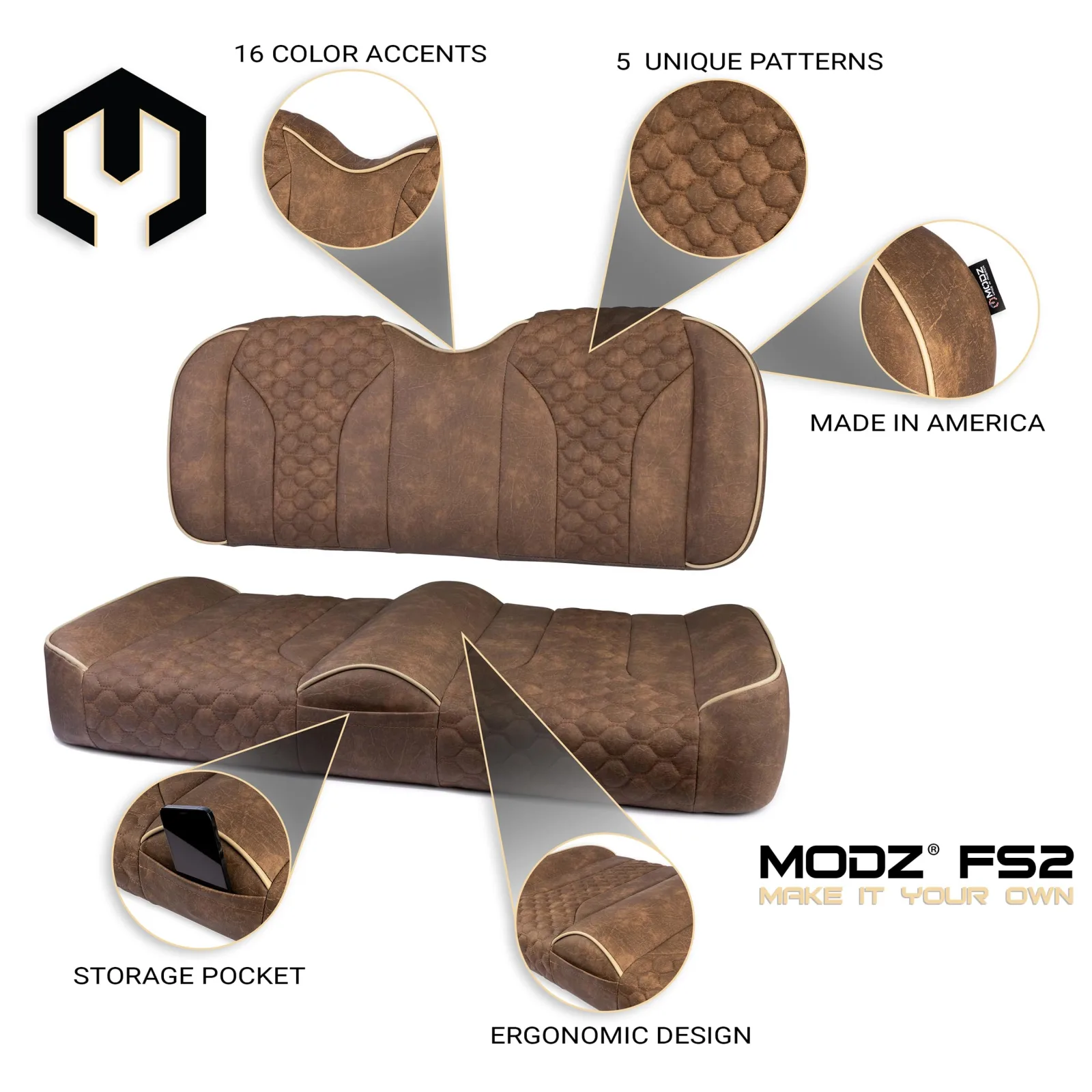 MODZ FS2 Front Seat for Yamaha G29 Drive and Drive2 image 2