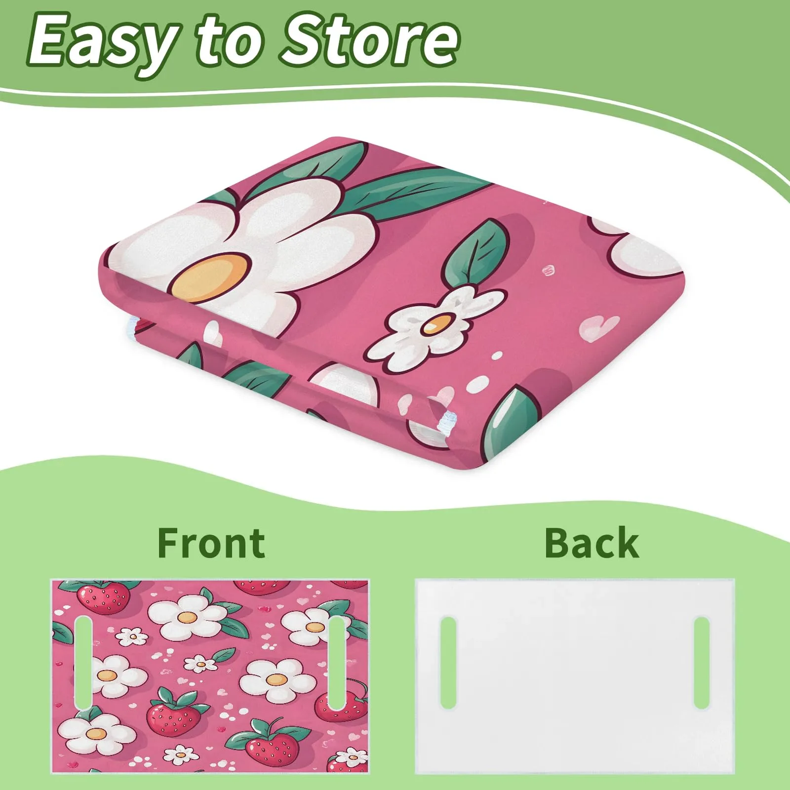 Tiveruda Pink Golf Cart Seat Cover for Double Seats image 3