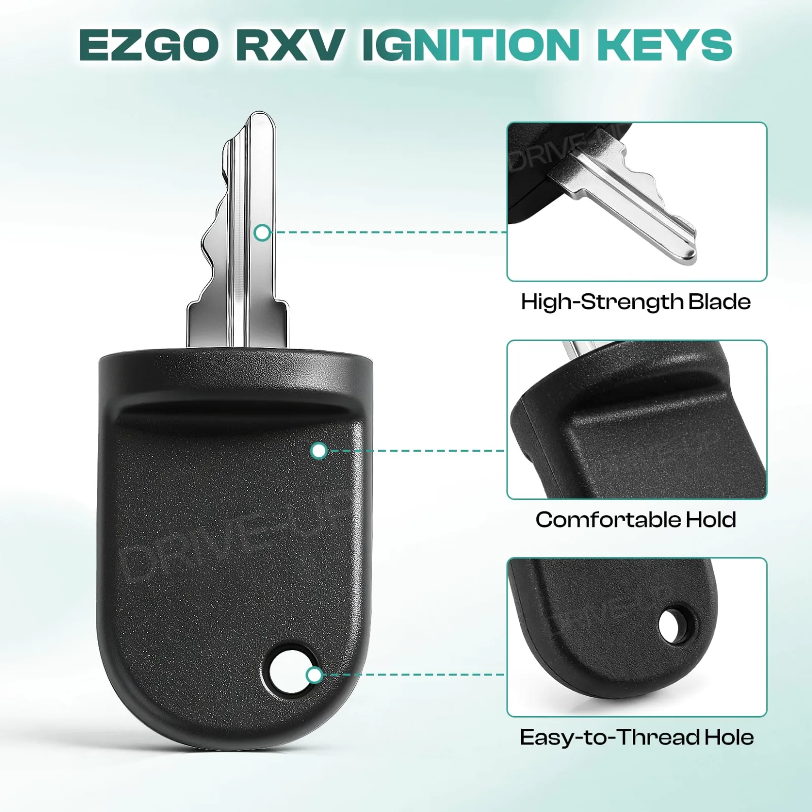 DRIVE UP Ignition Keys for E-Z-GO RXV, DU00147 image 3