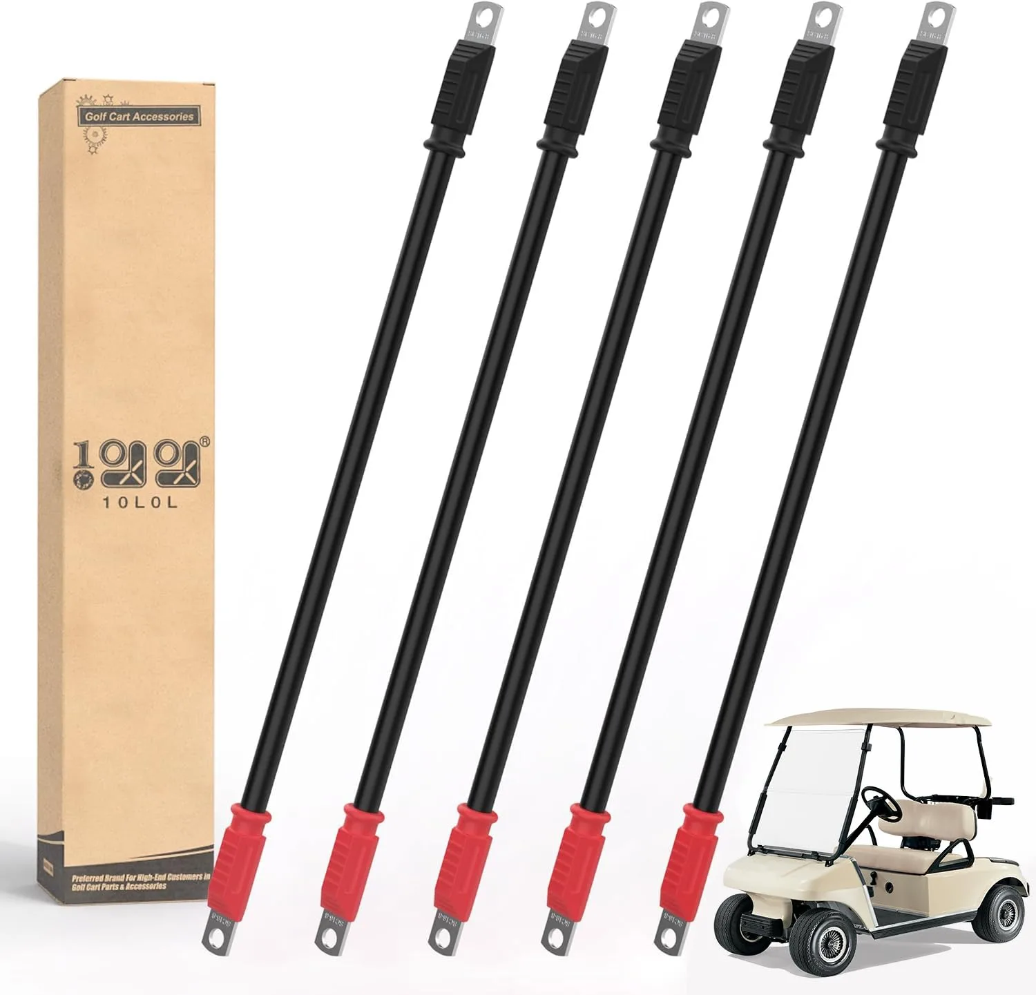 10L0L Golf Cart Battery Cables for Yamaha and Club Car DS