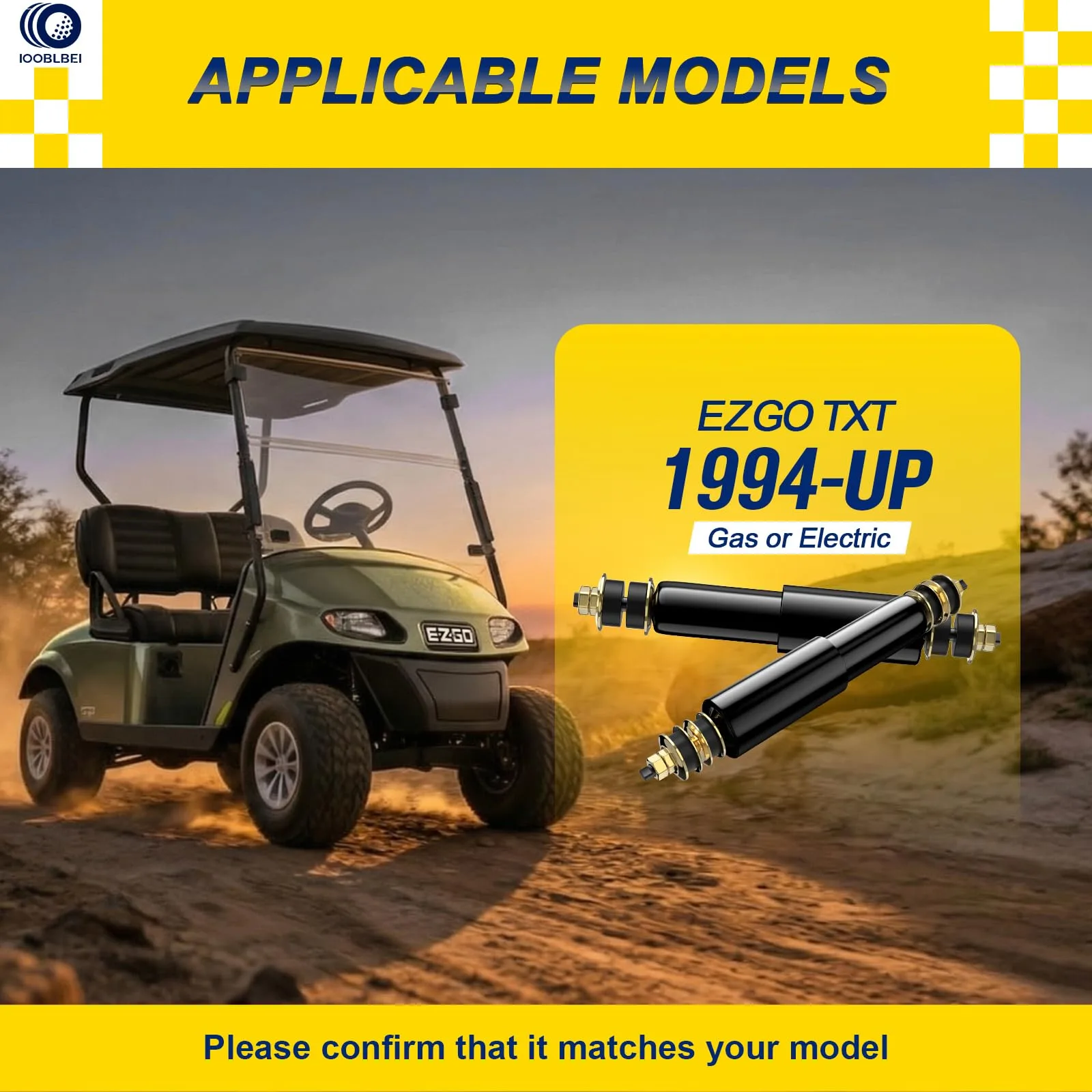 IOOBLBEI Shocks for E-Z-GO TXT and Medalist, 1994-Up image 3