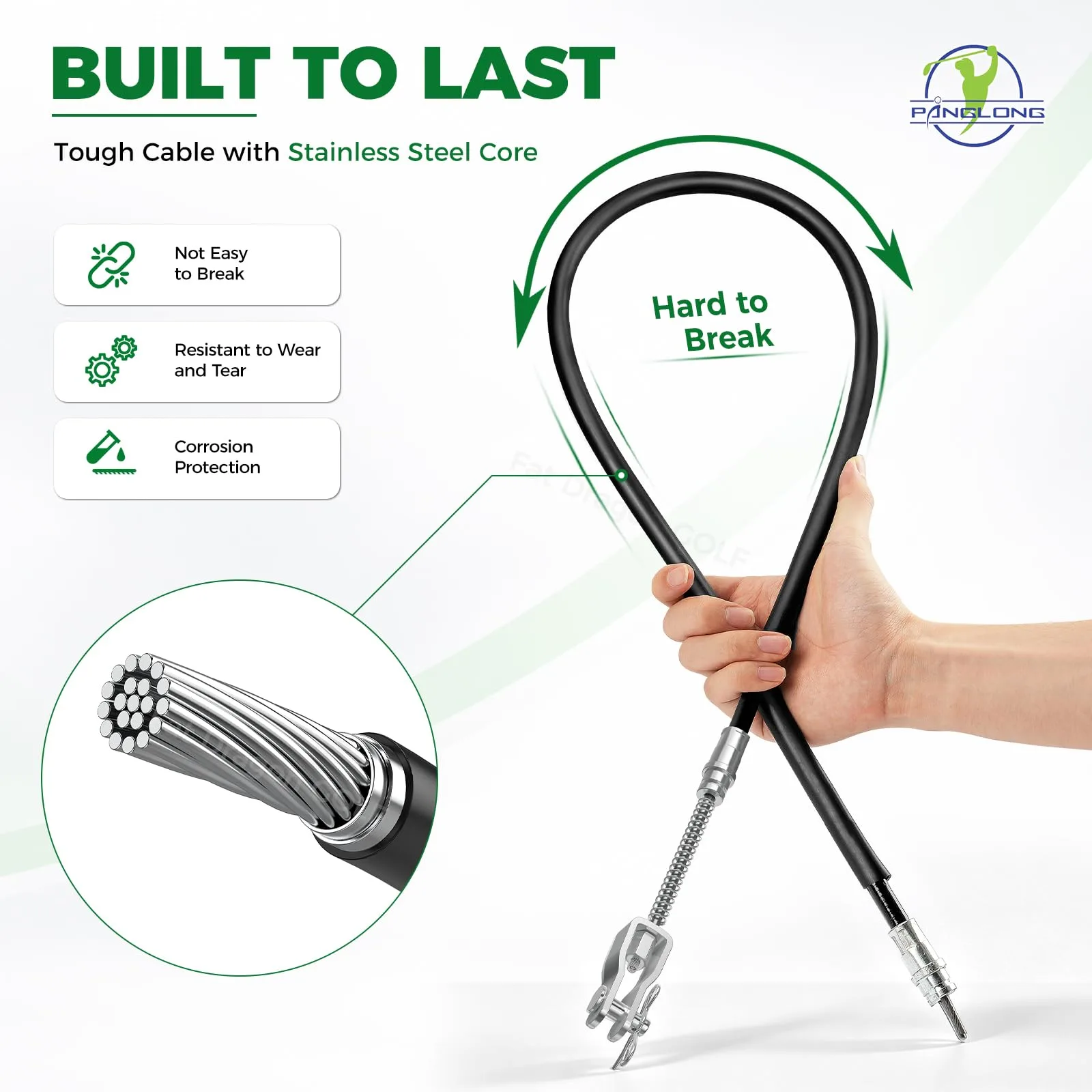 Panglong Brake Cables for E-Z-GO TXT and Medalist image 2