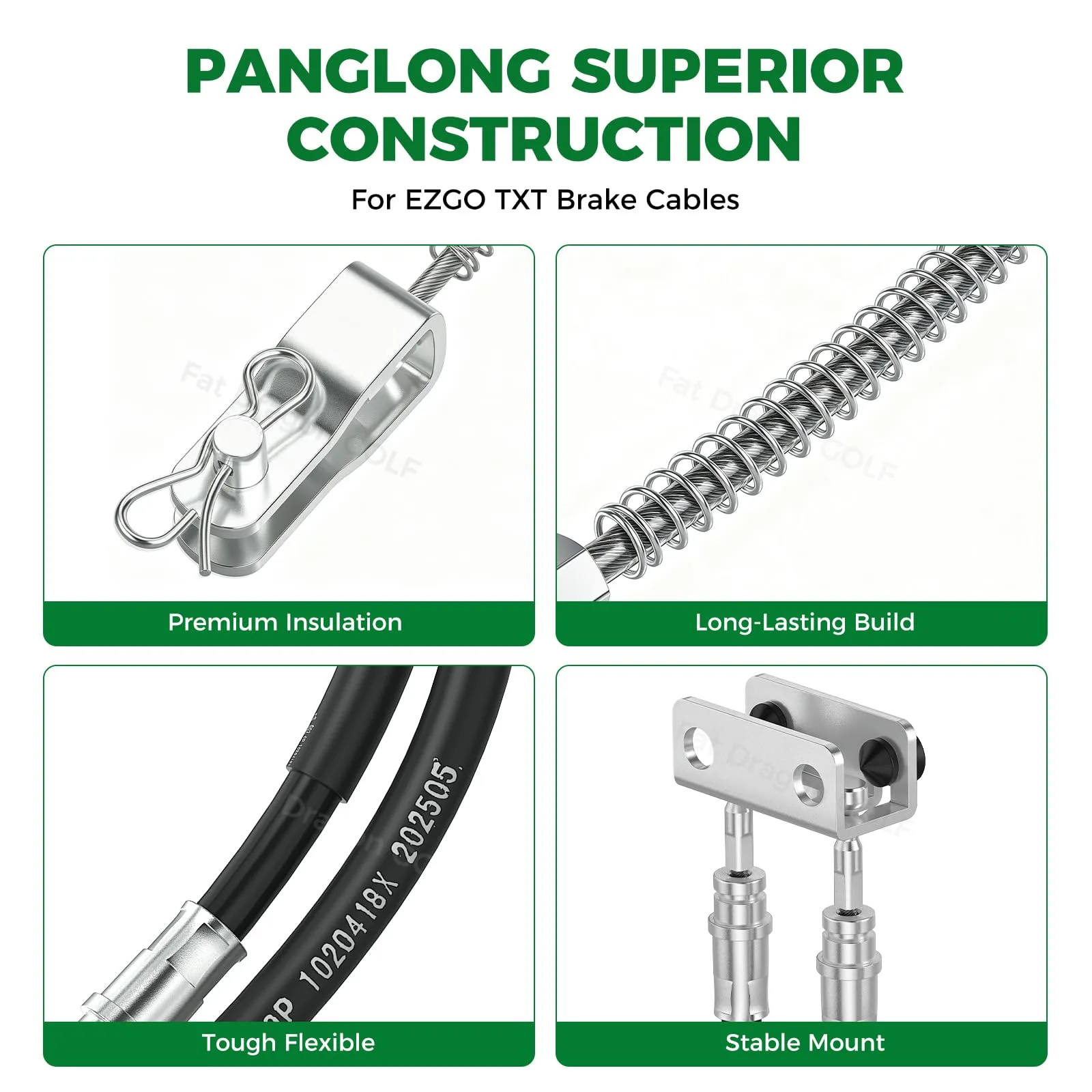 Panglong Brake Cables for E-Z-GO TXT and Medalist image 3