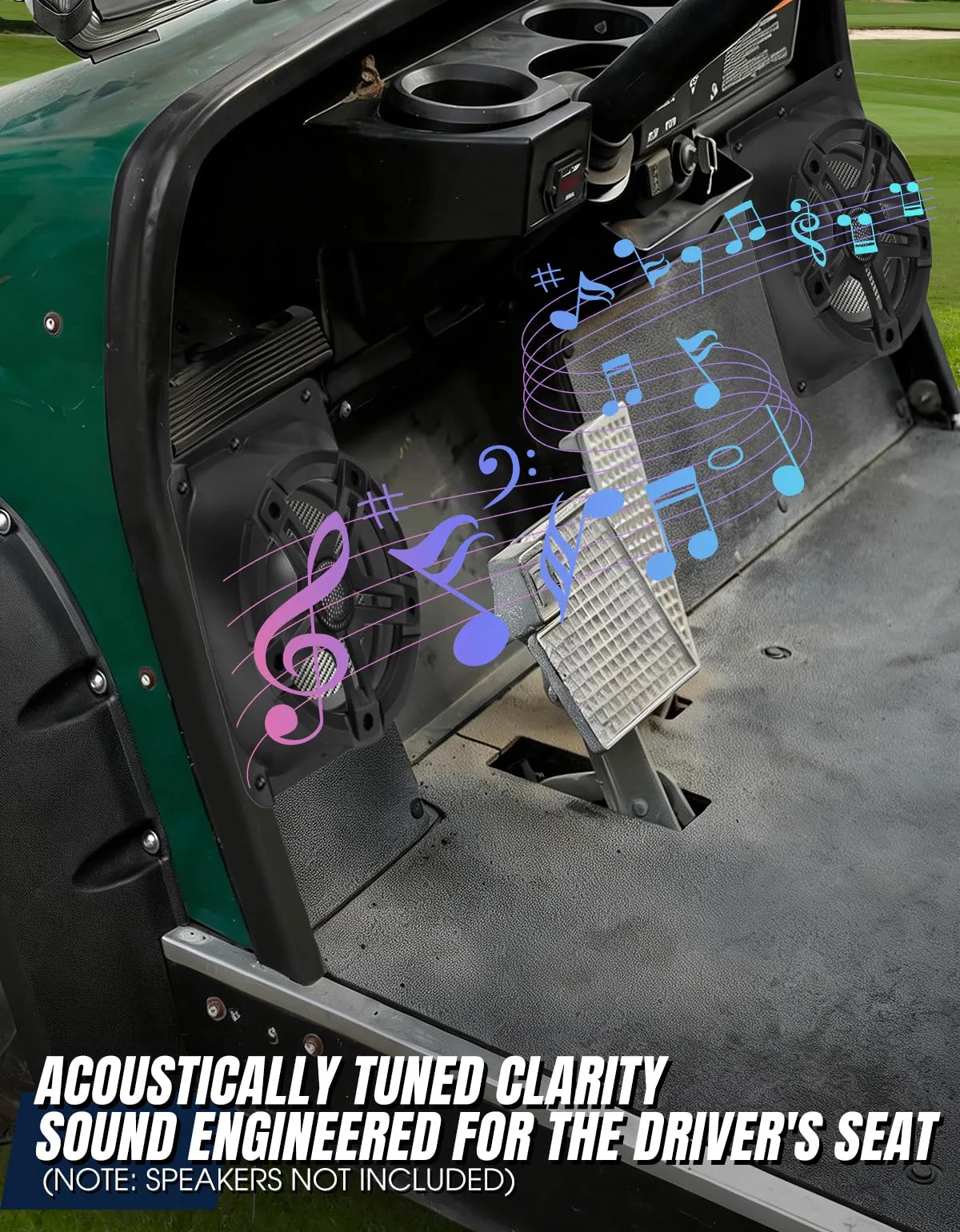 Dacalo Under-Dash Speaker Pods for Yamaha G14-G22 image 4