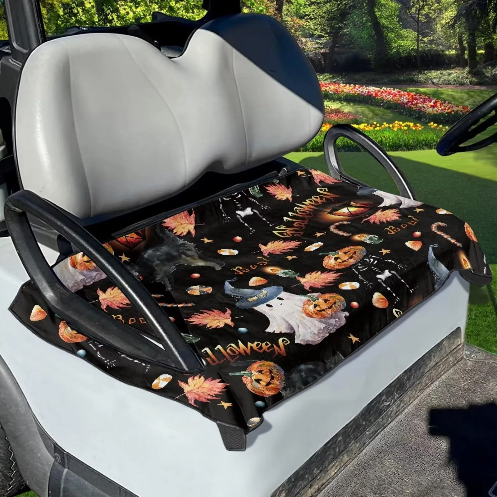 Tomeusey Golf Cart Seat Cover for 2-Person Carts