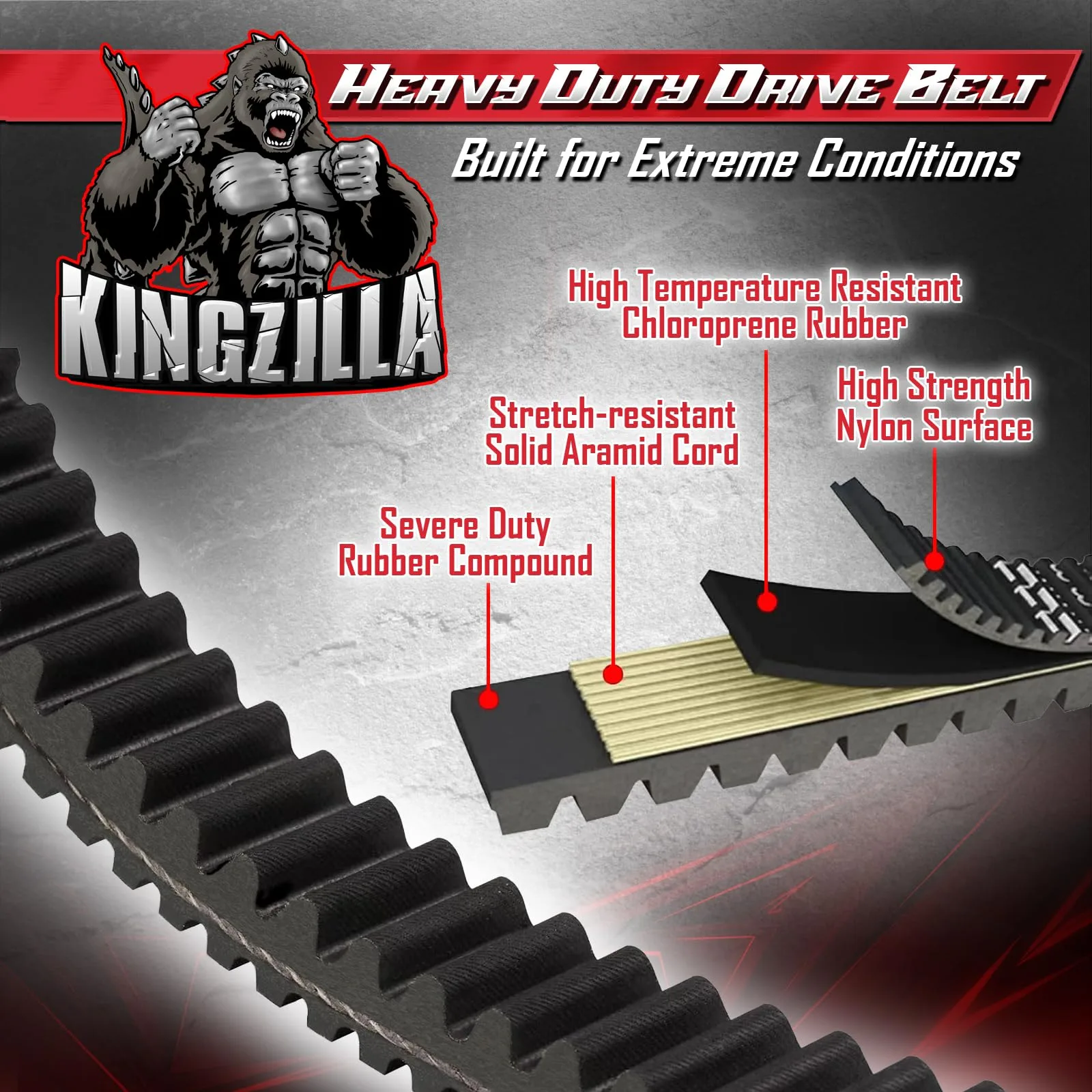 Kingzilla Drive Belt for Yamaha Drive G29, 96-320 image 3