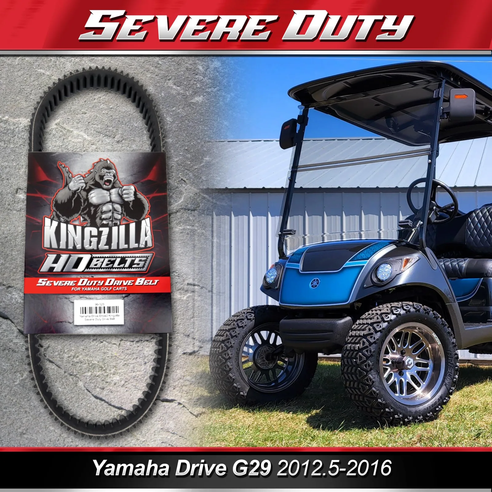 Kingzilla Drive Belt for Yamaha Drive G29, 96-320 image 4