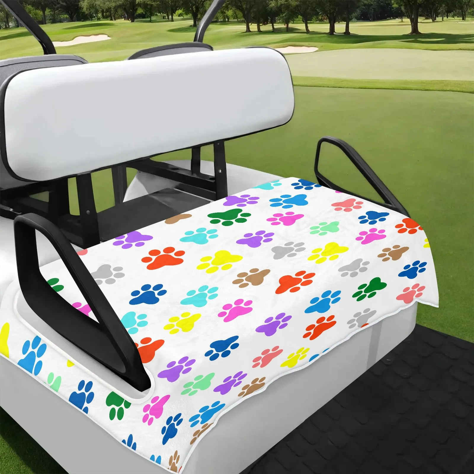 Tiveruda 51" x 31" Golf Cart 2-Person Seat Cover - Polyester