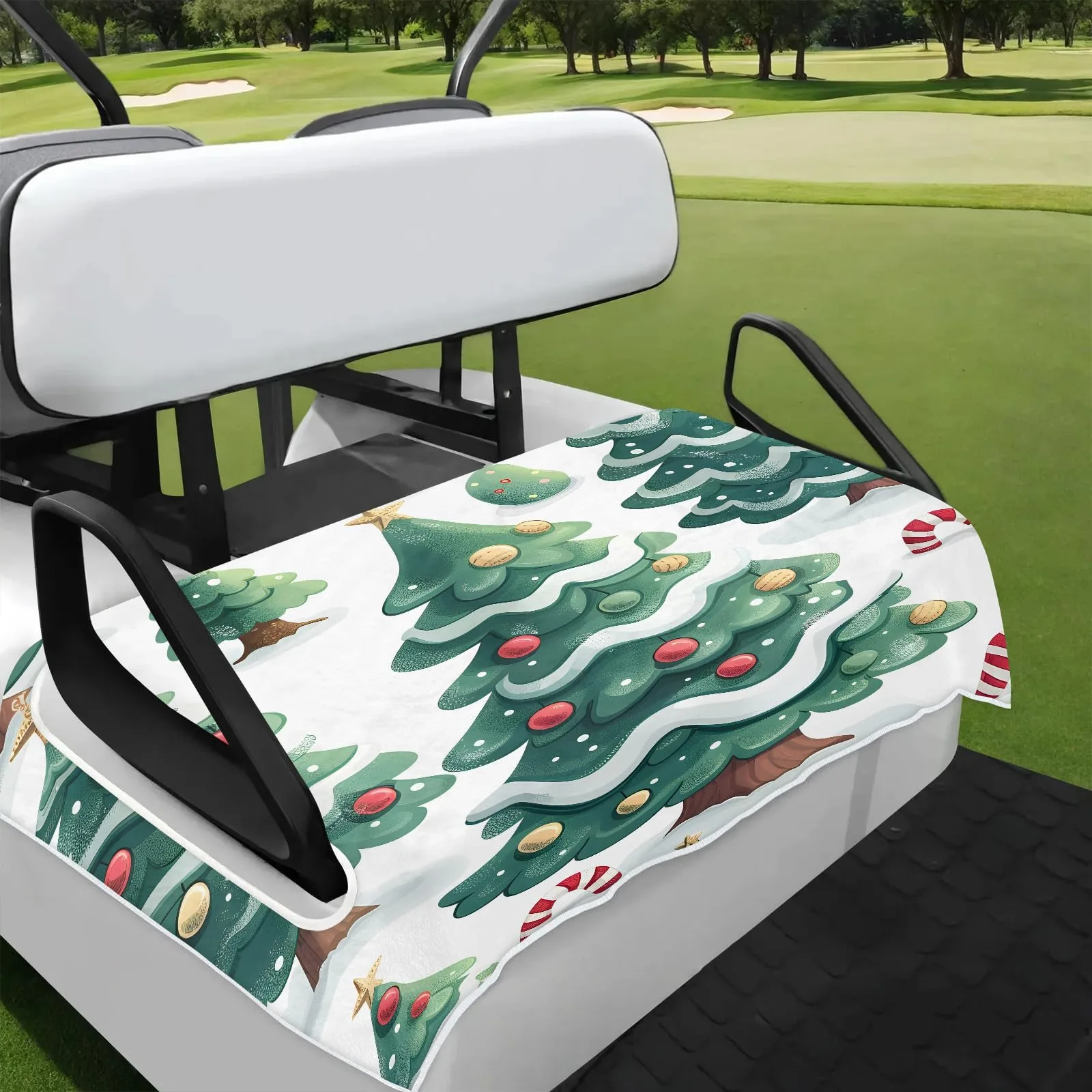 Tiveruda Golf Cart Seat Cover for Double Seats, 51 x 31 in