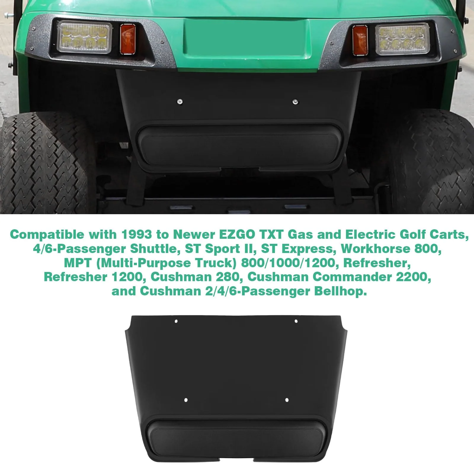 Roykaw TXT Front Shield for E-Z-GO TXT (Replaces 27166G01/27166G02/27166G04) image 2