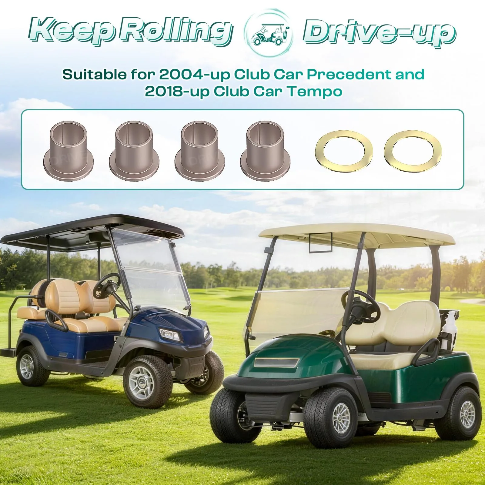 DRIVE UP DU00182 Club Car King Pin Bushing Kit image 2