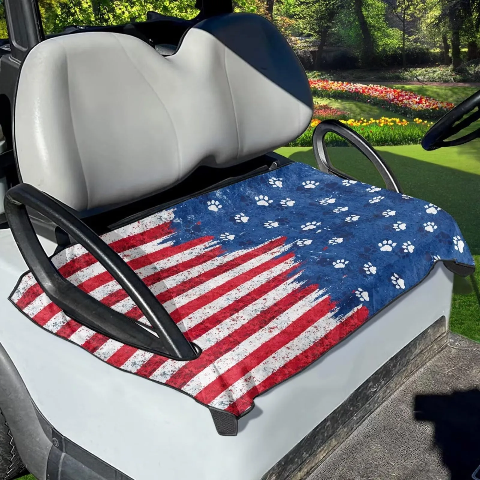 Suobstales 2-Person Golf Cart Seat Cover 50 x 30.9 in (SBT-CZ47-6751)