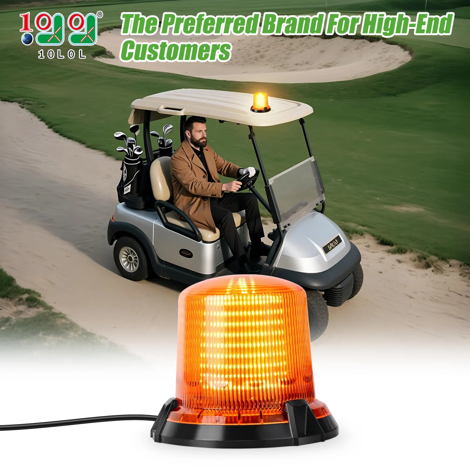 10L0L Golf Cart Flashing Warning Light with Remote Control image 2