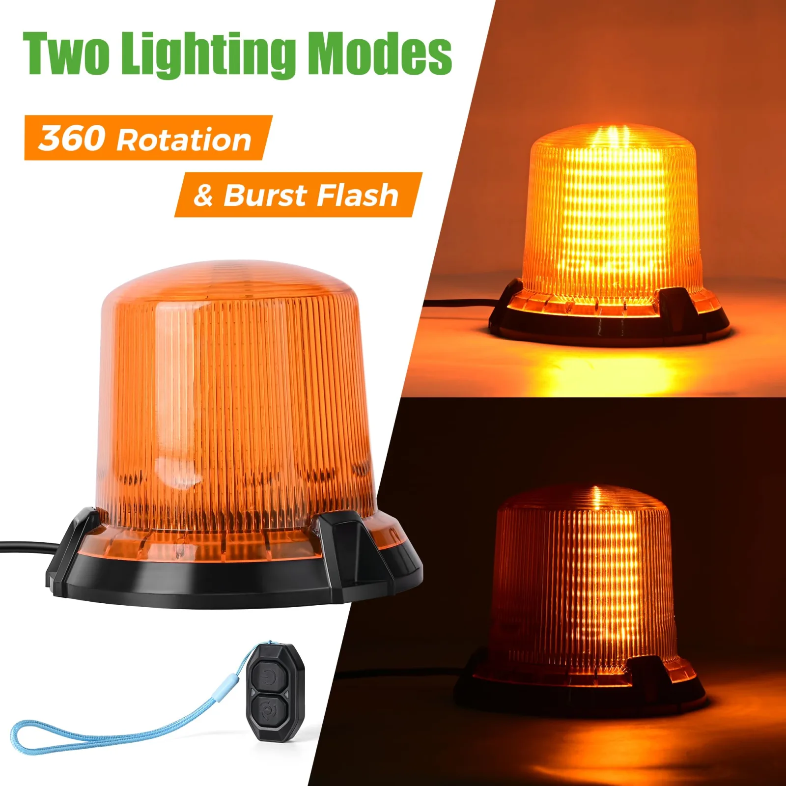 10L0L Golf Cart Flashing Warning Light with Remote Control image 3