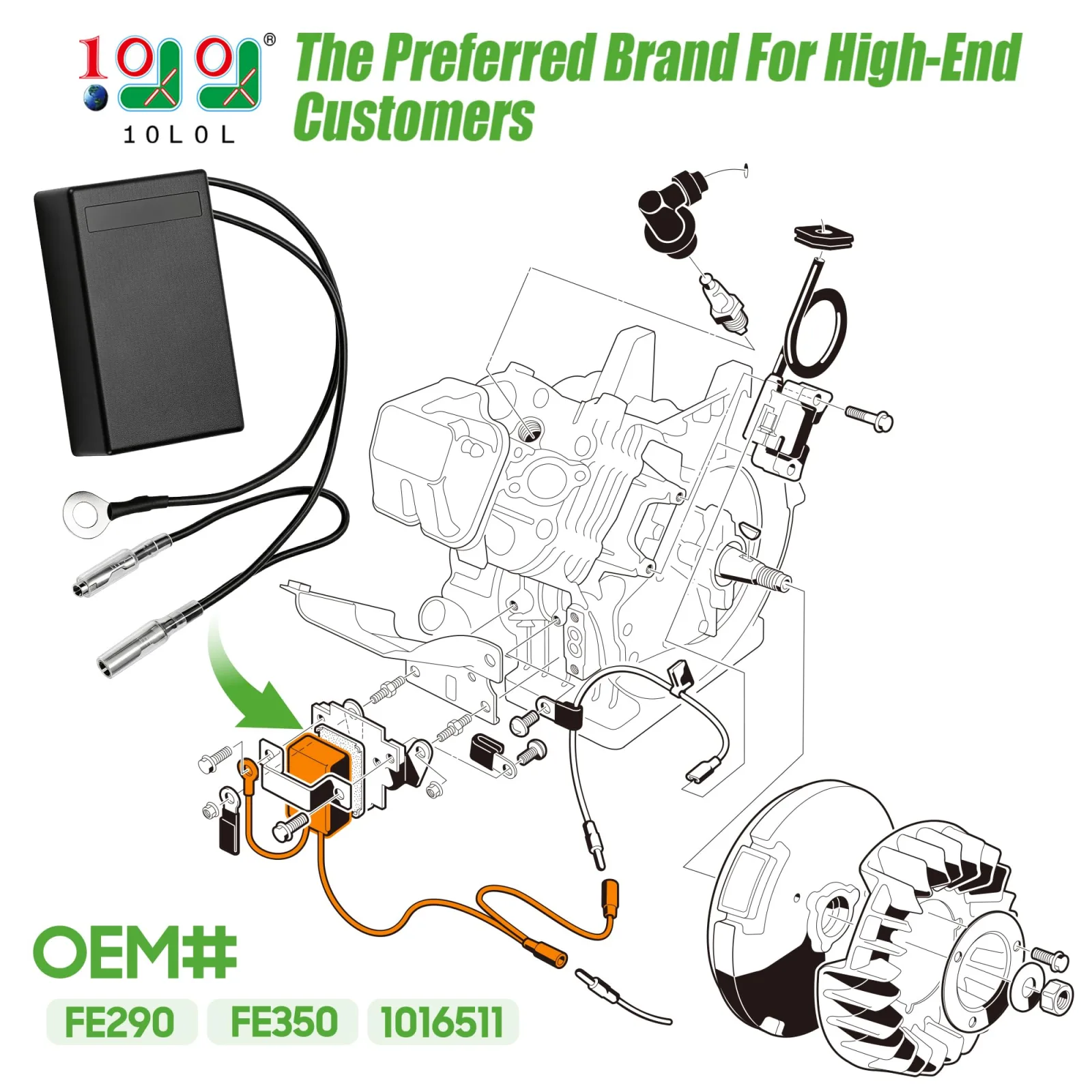 10L0L RPM Rev Limiter for Club Car DS Gas 1992-1996 image 2