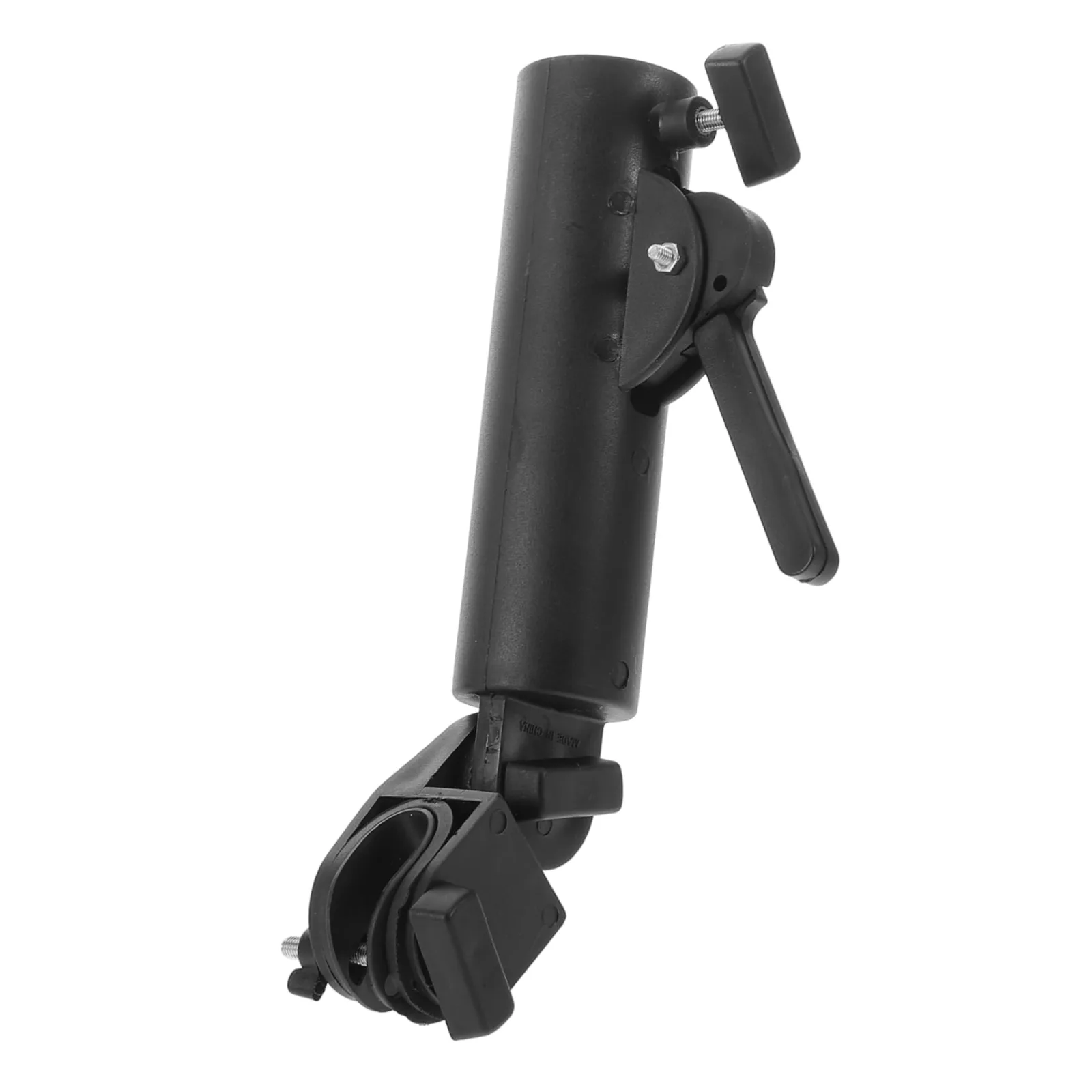 COOLHIYA Adjustable Golf Cart Umbrella Holder Clamp — Black ABS