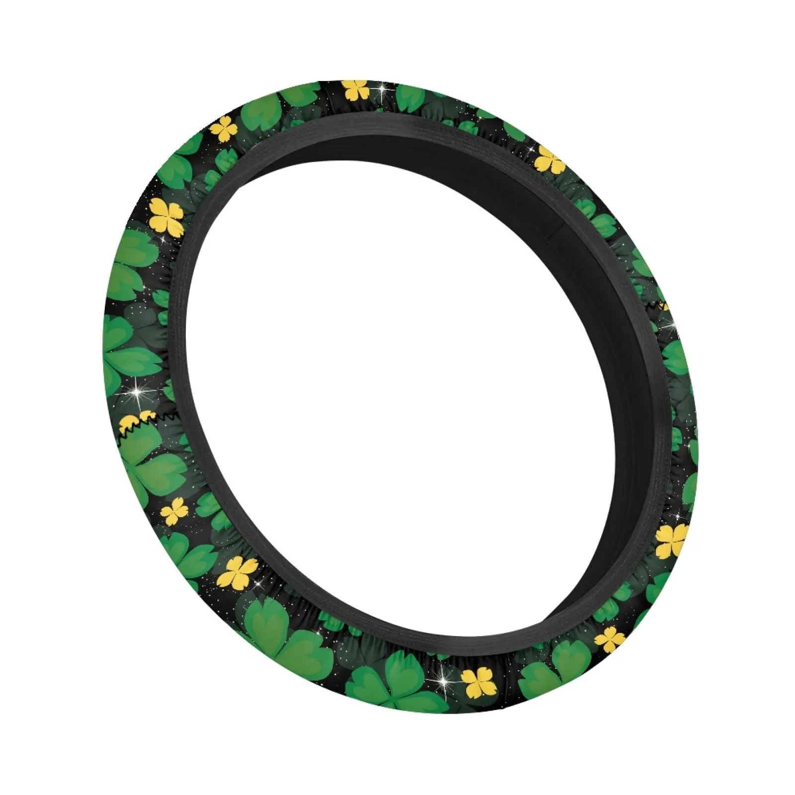 INSTANTARTS Green Leaf Golf Cart Steering Wheel Cover image 2