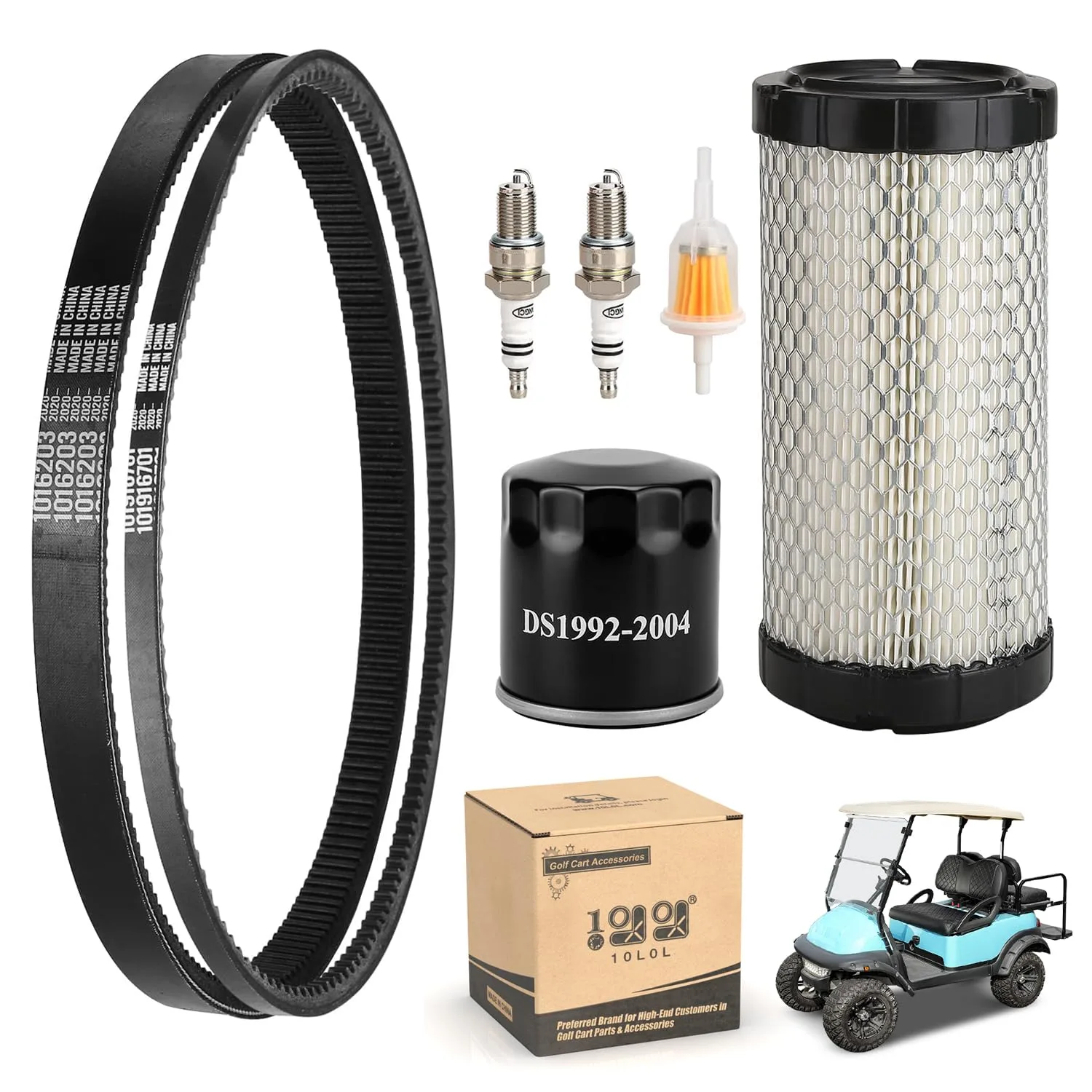 10L0L Tune-Up and Belt Kit for Club Car Precedent FE350