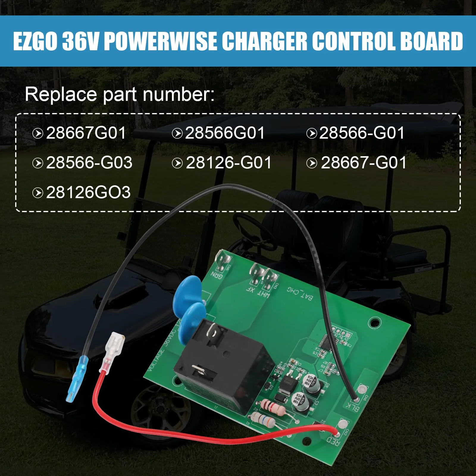 RALZAOTO 36V E-Z-GO Powerwise Charger Control Board image 2