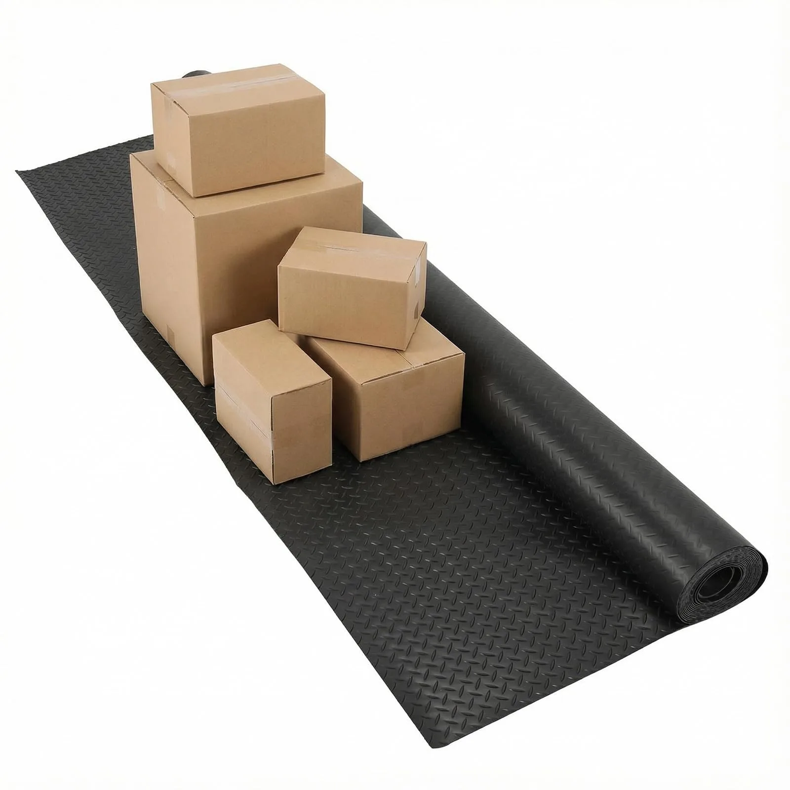 Generic PVC Diamond Plate Golf Cart Floor Mat Roll image 2