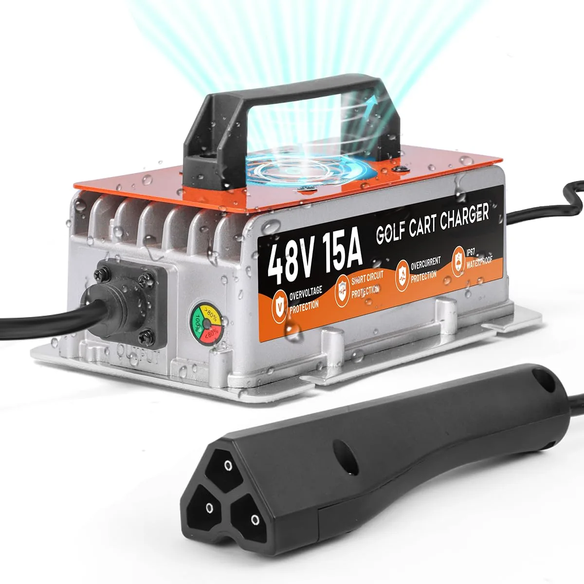 Autory 48V 15A Charger for E-Z-GO RXV and TXT