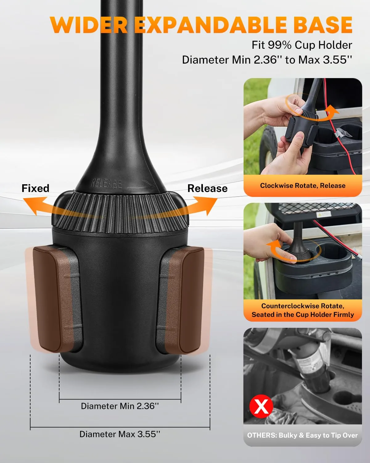 Kohree 36V Electric Golf Cart Heater — Cupholder-Mount Heater image 4