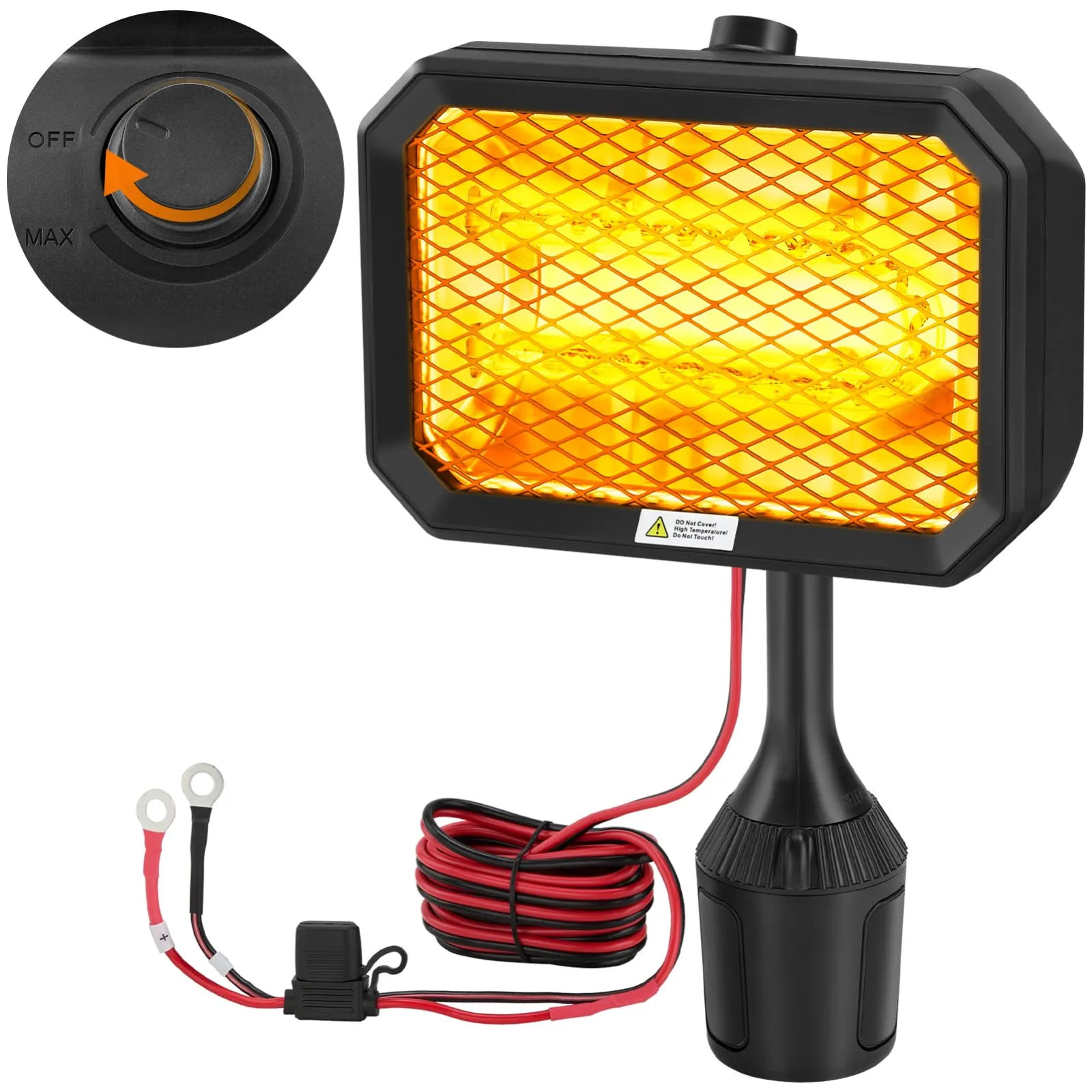 Kohree 36V Electric Golf Cart Heater — Cupholder-Mount Heater