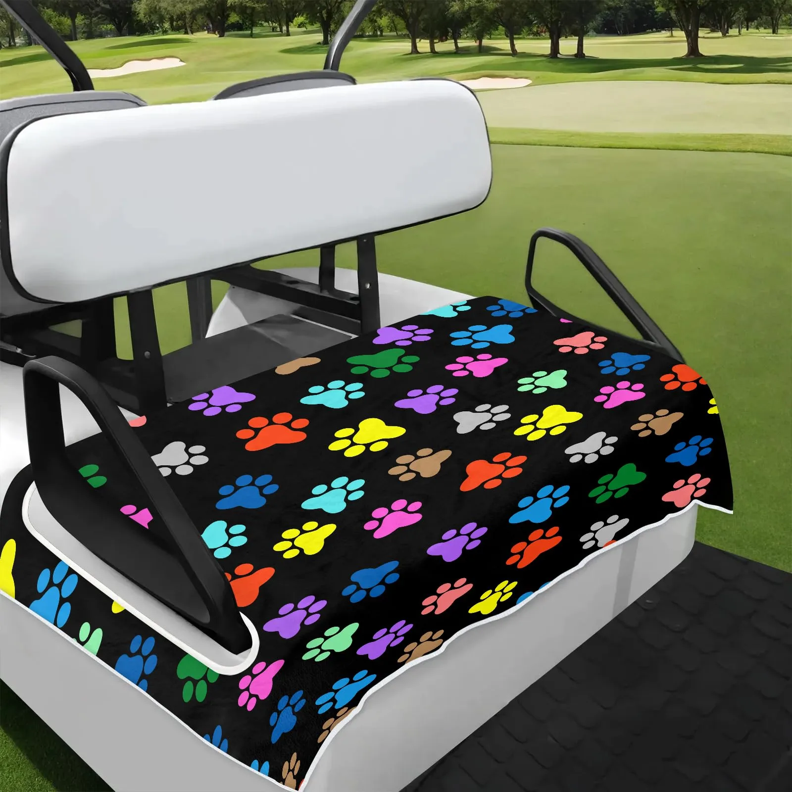 Tiveruda Golf Cart Seat Cover for Double Seats, 51 x 31 in