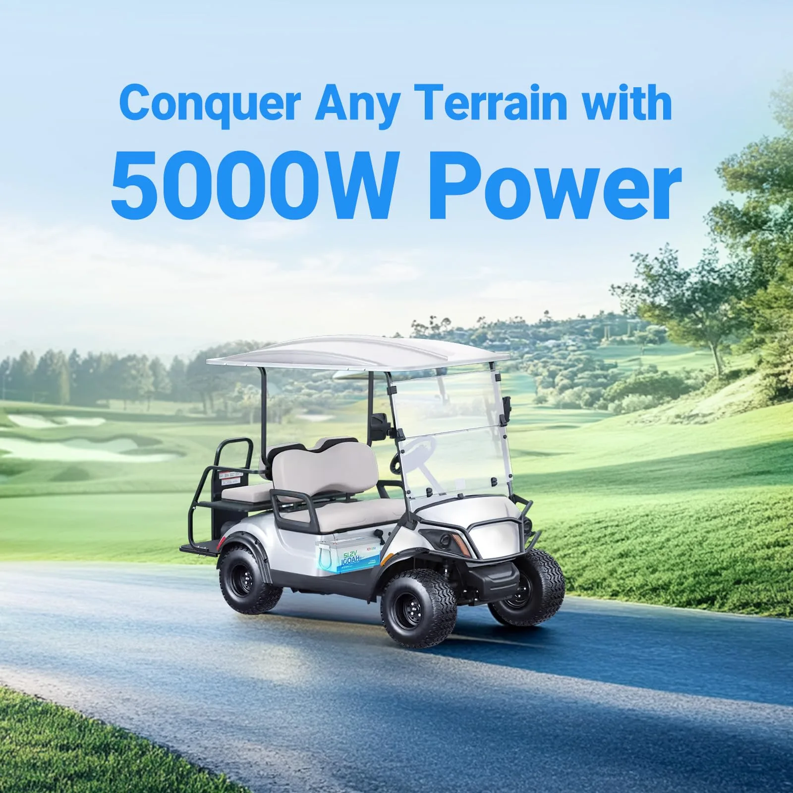 Redodo 51.2V (48V) 100Ah LiFePO4 Golf Cart Battery Kit AE-F28A14B-13 image 3