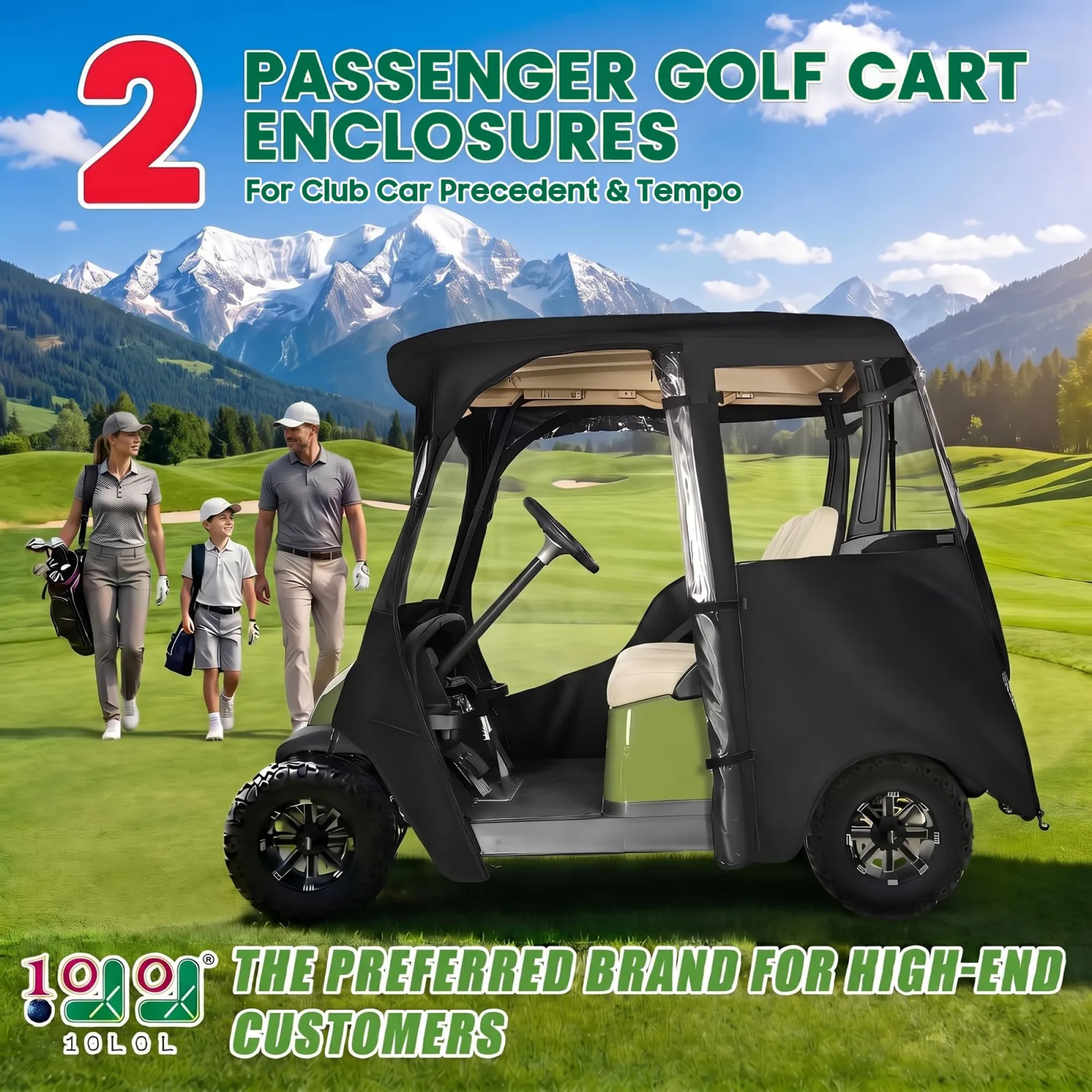 10L0L Deluxe Enclosure for Club Car Precedent, Onward & Tempo image 2