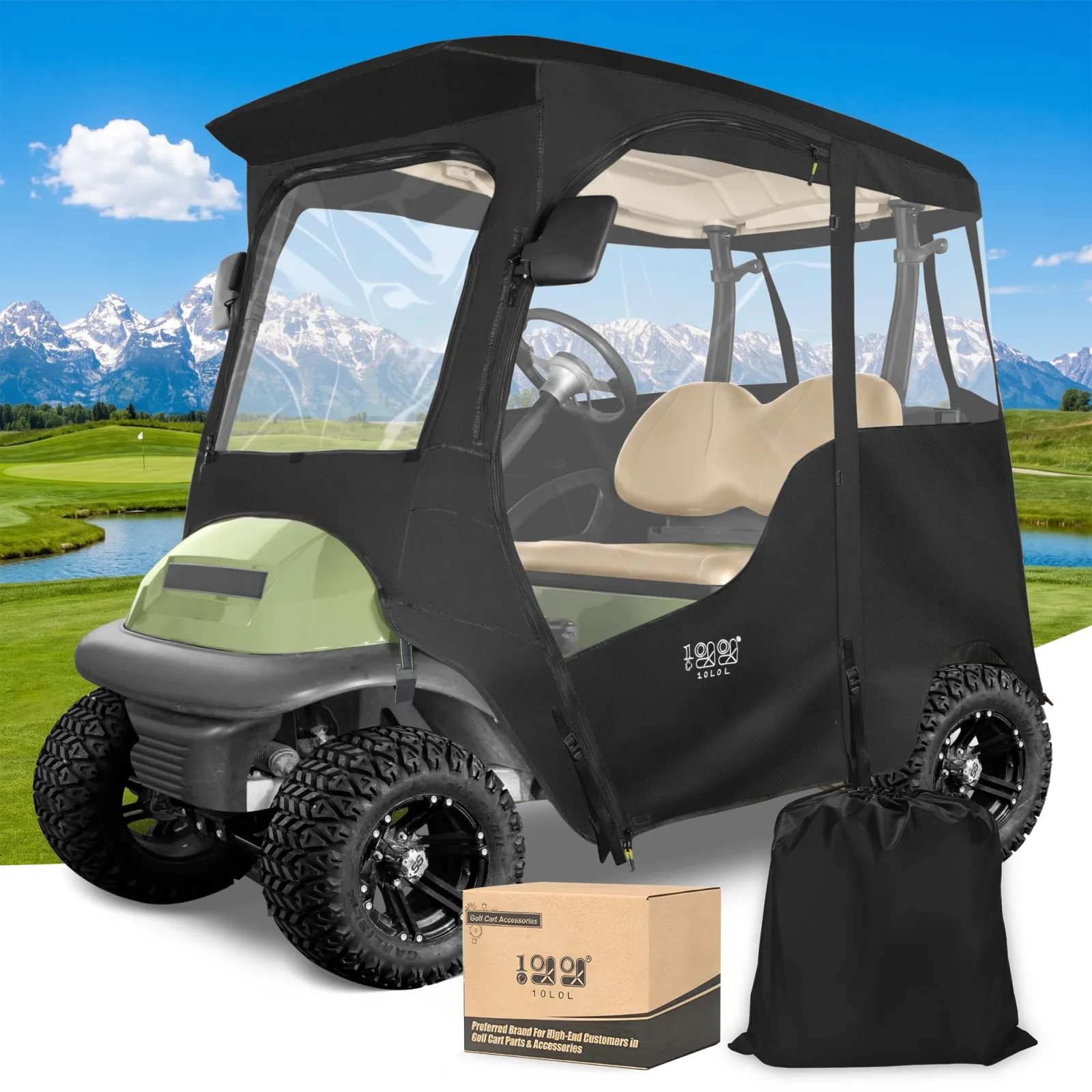 10L0L Deluxe Enclosure for Club Car Precedent, Onward & Tempo
