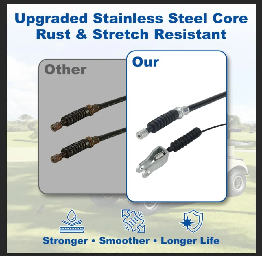 RARAYC Brake Cable Kit for Club Car DS Golf Carts image 4