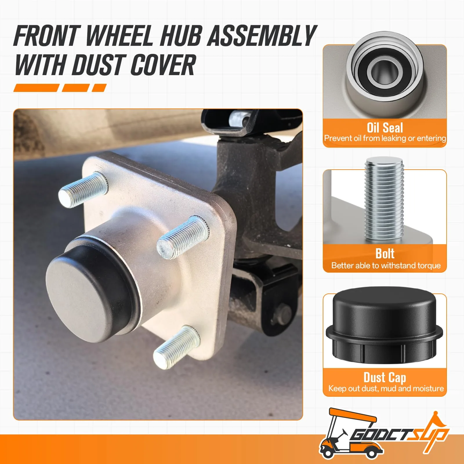 GODCTSUP Front End Repair Kit for Club Car Precedent image 2