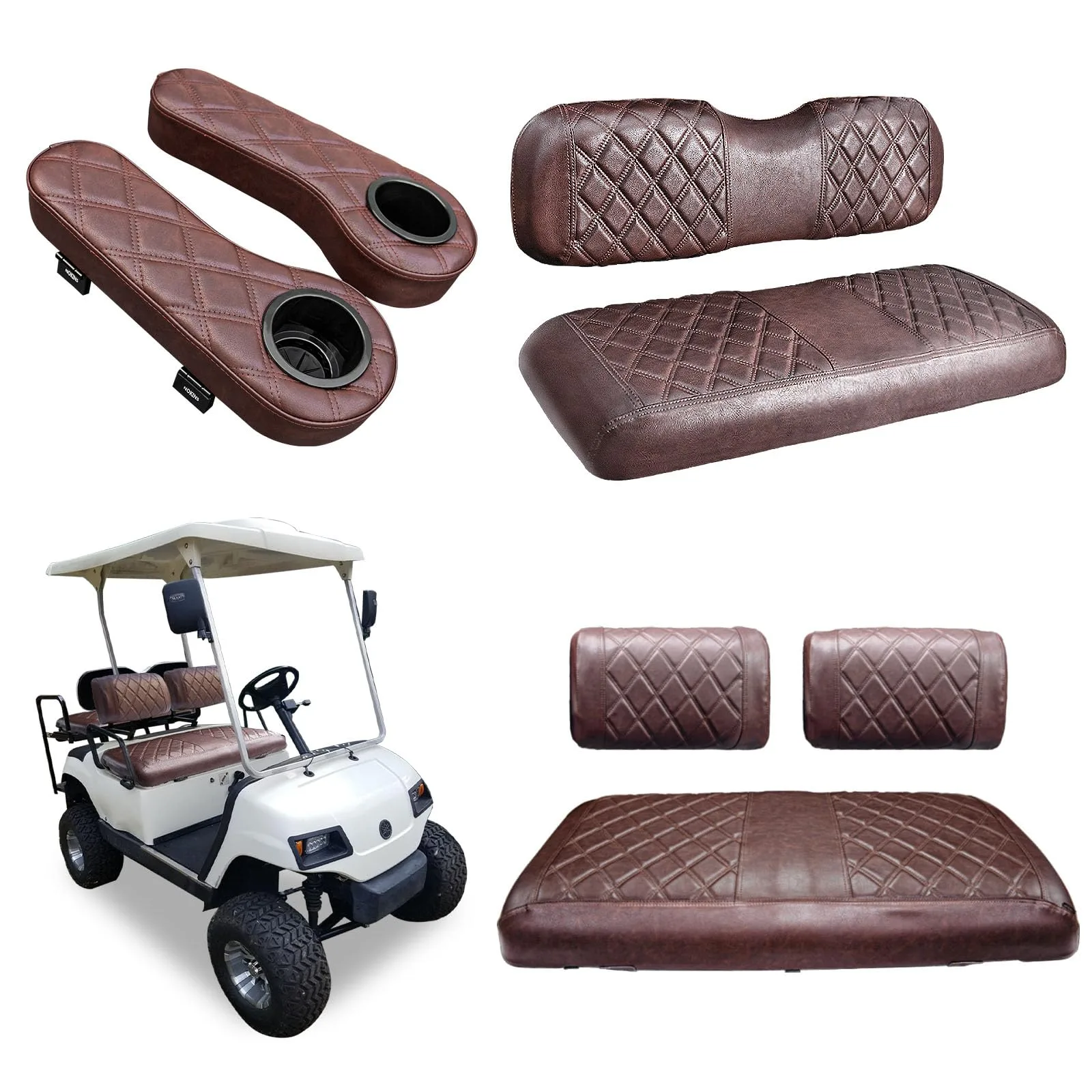 NOKINS Seat Covers with Armrests for Yamaha G2-G22
