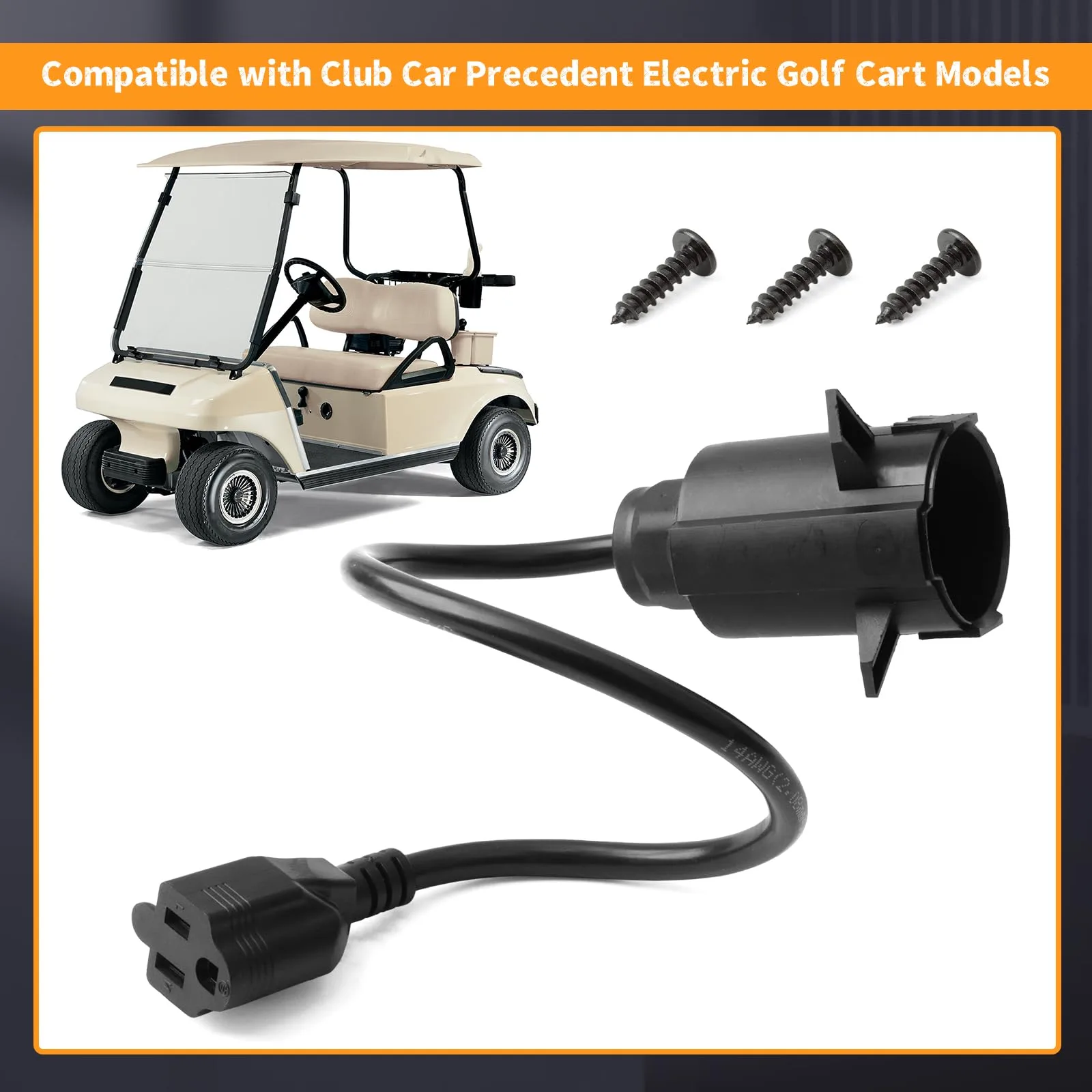 Erchon Charging Port Adapter Plug for Club Car Precedent image 2