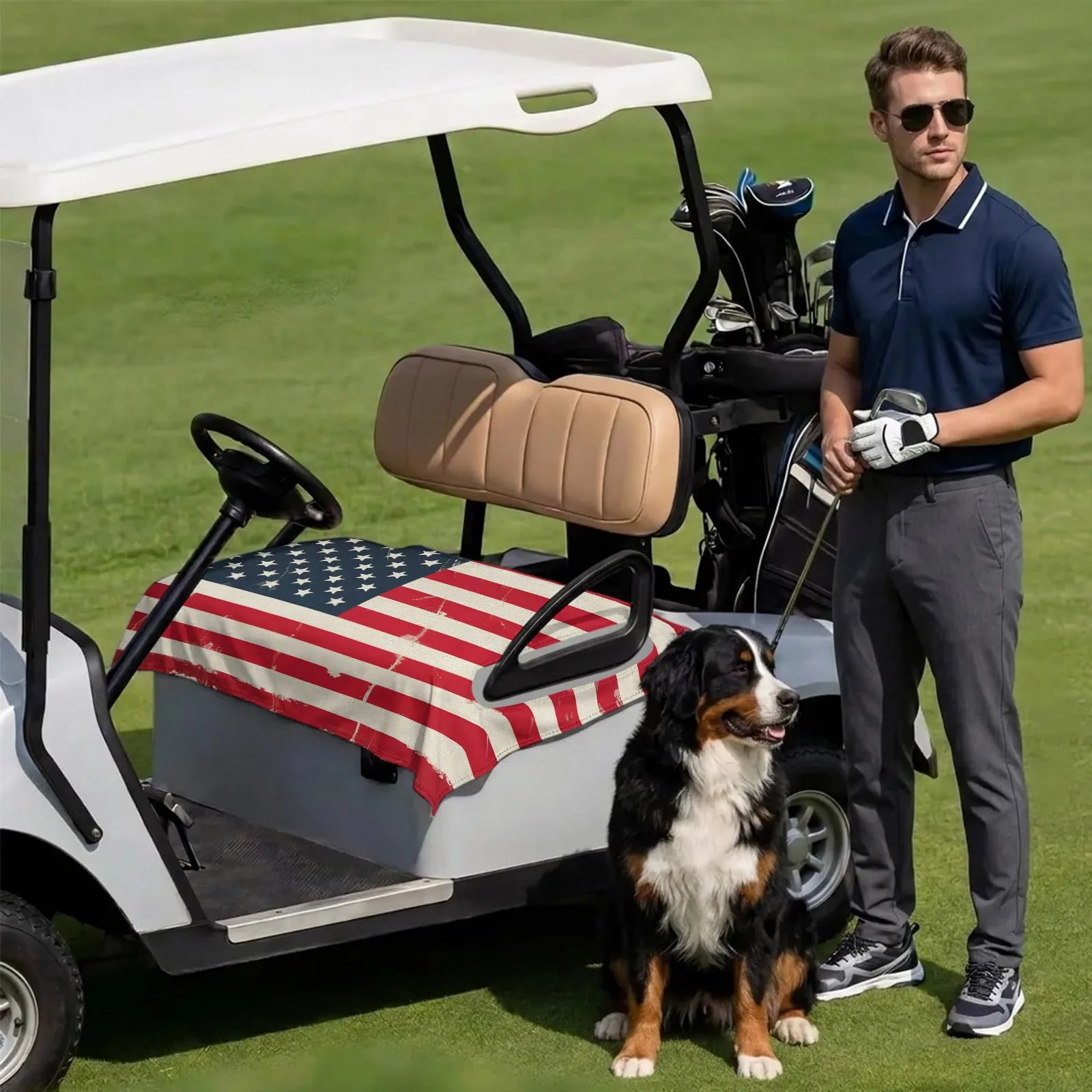 DecorLovee Golf Cart Seat Cover, 51 x 31 in image 3