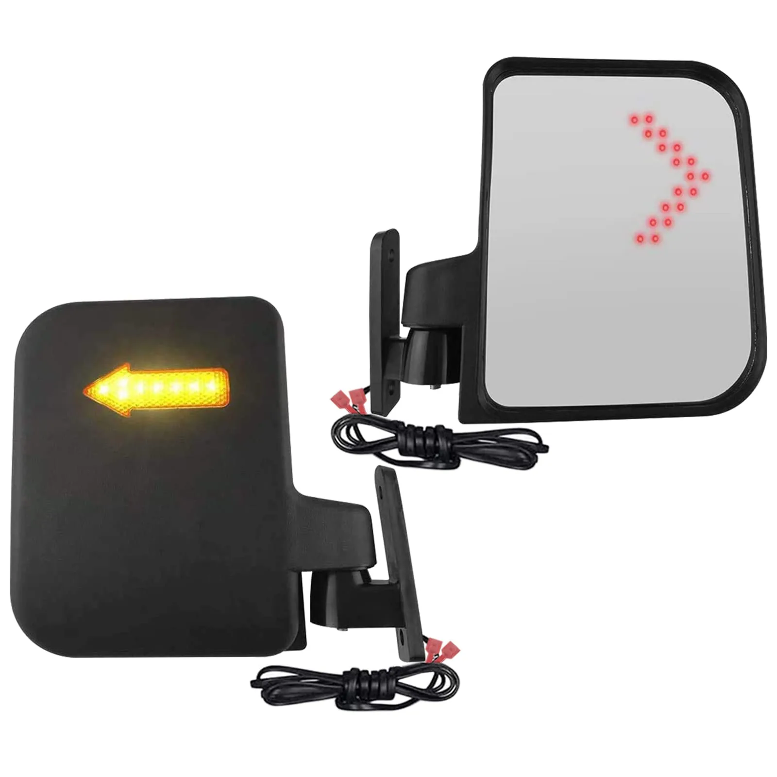 LEAPGOMAX E-Z-GO Golf Cart Mirrors and Floor Mat Set image 2