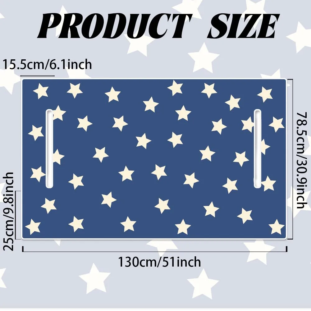 ORIGACH Navy Star Golf Cart Seat Cover 51 x 31.9 in image 2