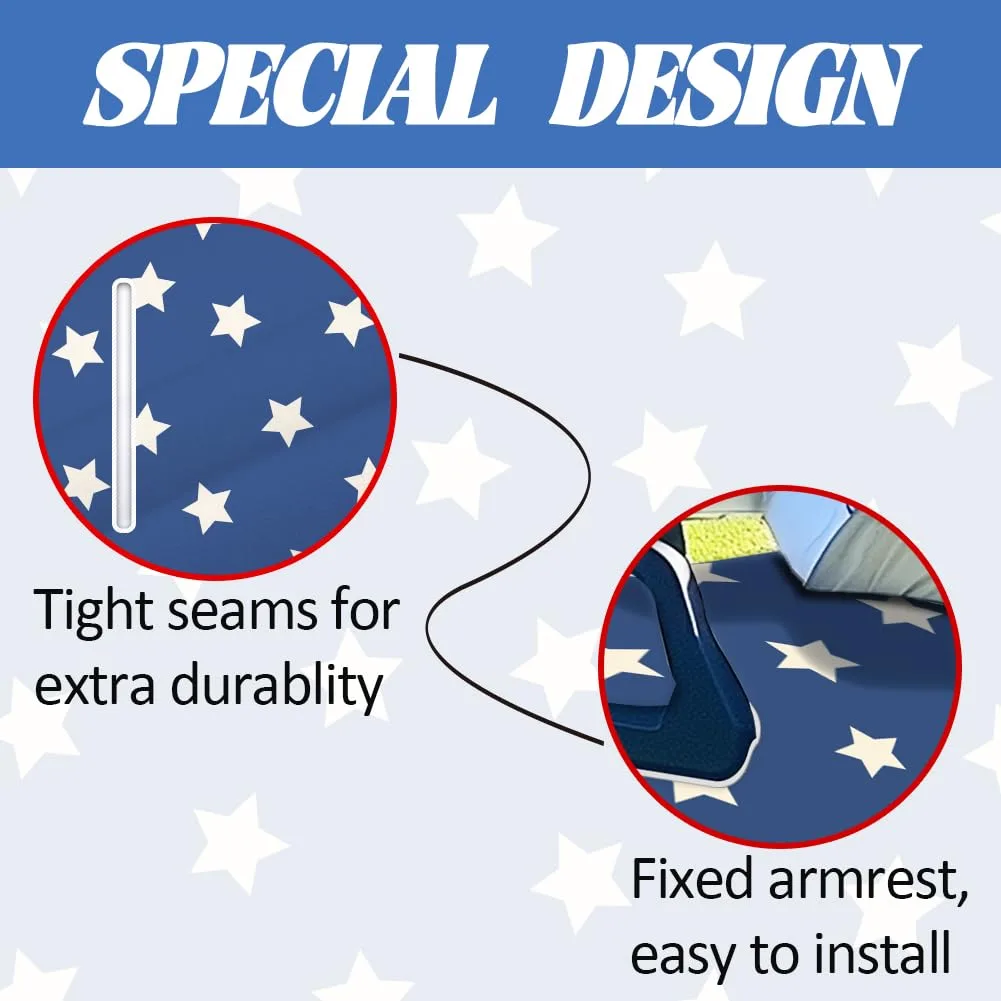 ORIGACH Navy Star Golf Cart Seat Cover 51 x 31.9 in image 3