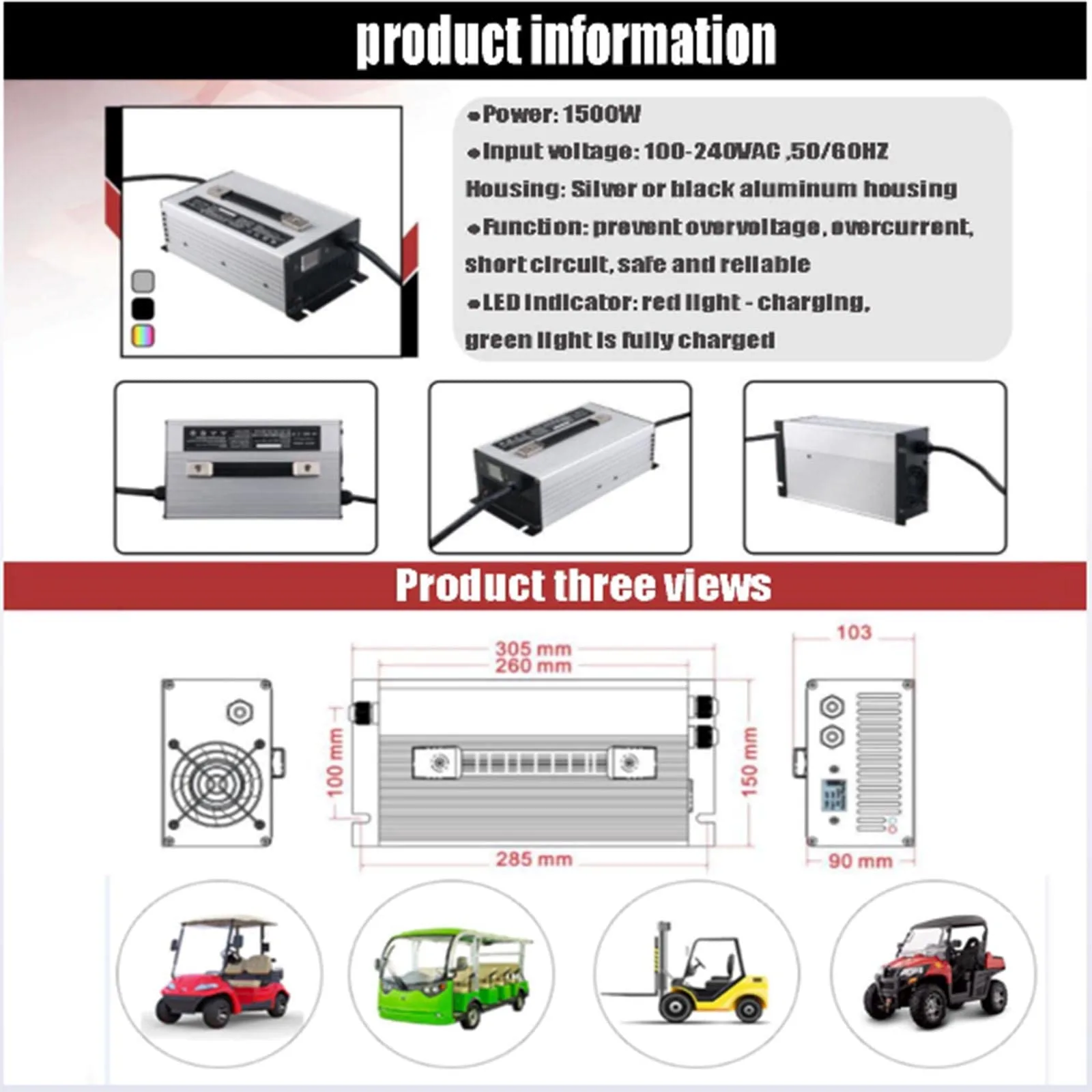 HYDTGZ 24V 40A Lead-Acid Battery Charger image 2