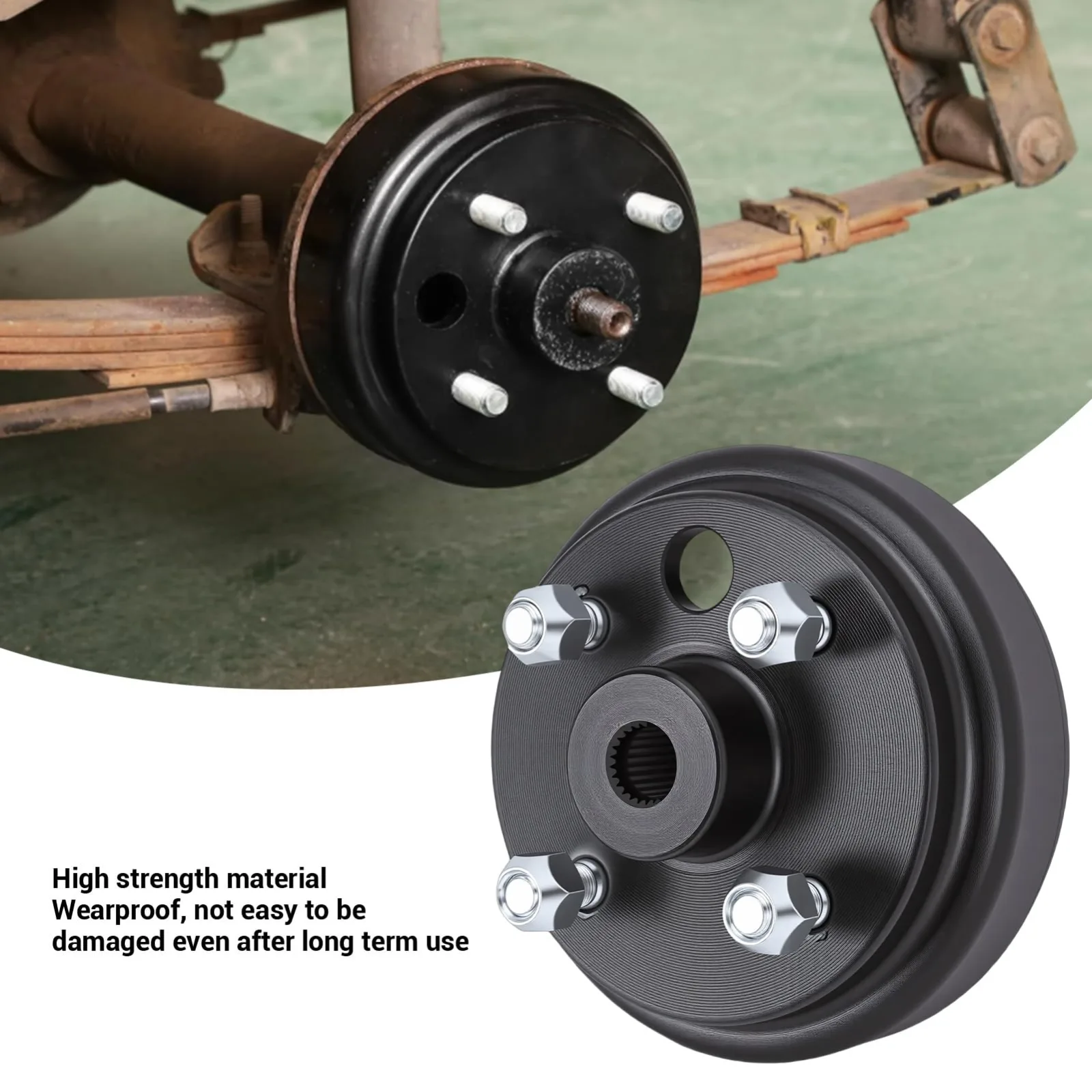 ZIZEV Brake Drum Hub Assembly for EZGO TXT PDS image 3