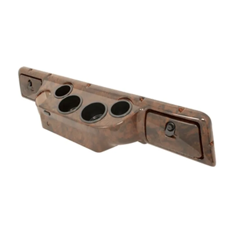 Club Car DS Wood Grain Dash Cover with Locking Doors image 2