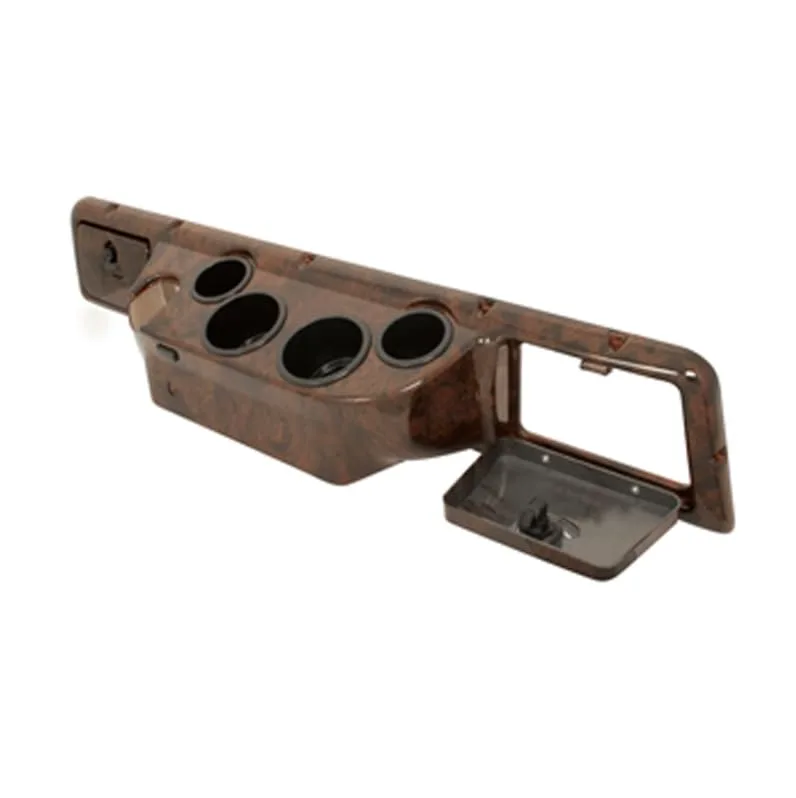 Club Car DS Wood Grain Dash Cover with Locking Doors image 3